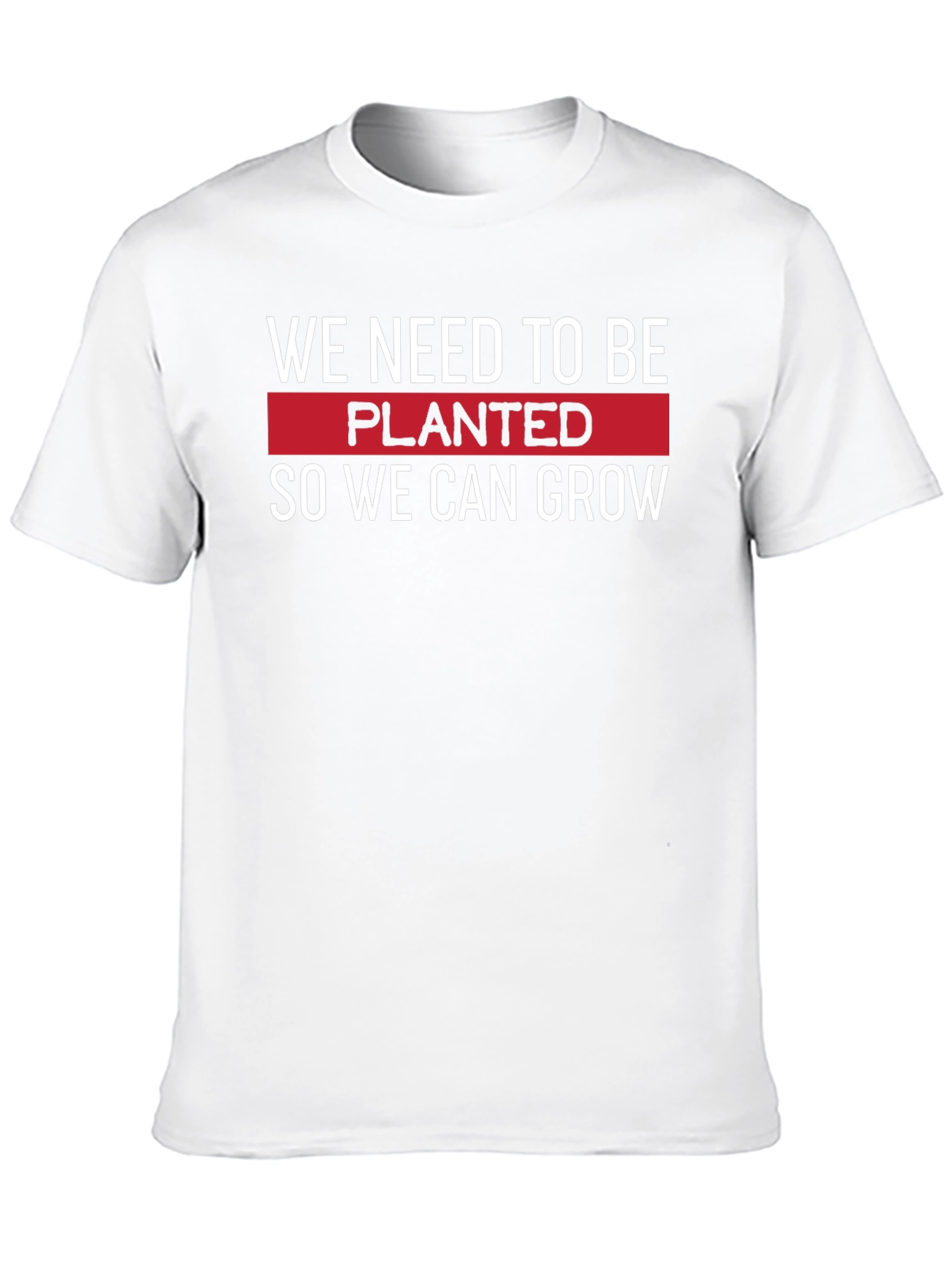 Planted to Grow T-Shirt - Motivational Black Tee