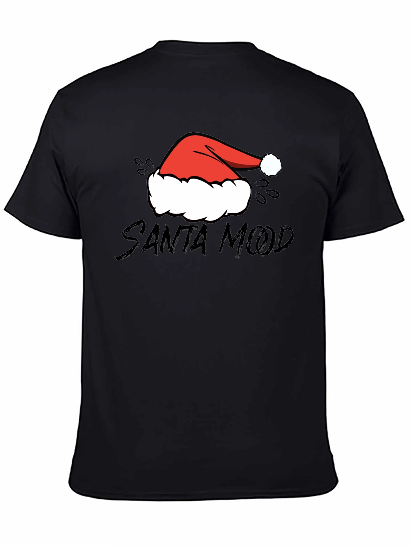 Santa Mood Graphic Tee - Holiday Festive Shirt