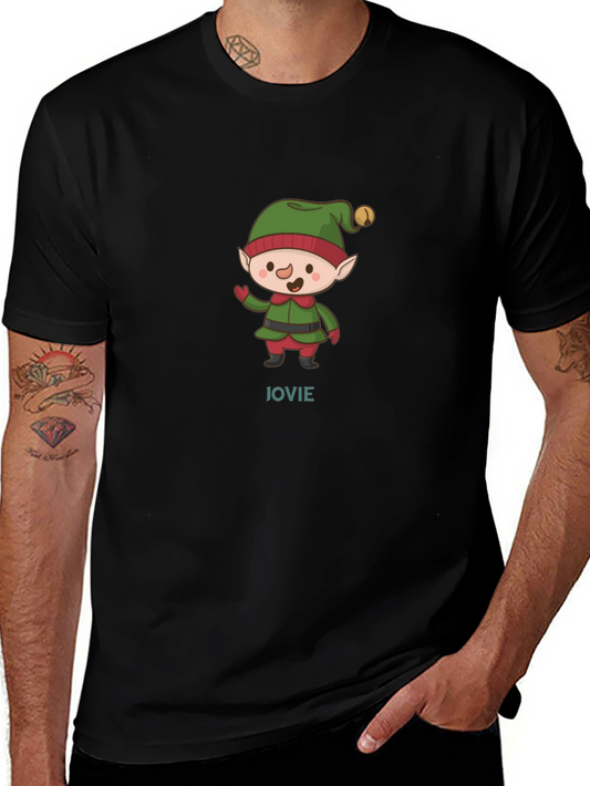 Festive Elf Jovie Graphic Tee - Christmas Holiday