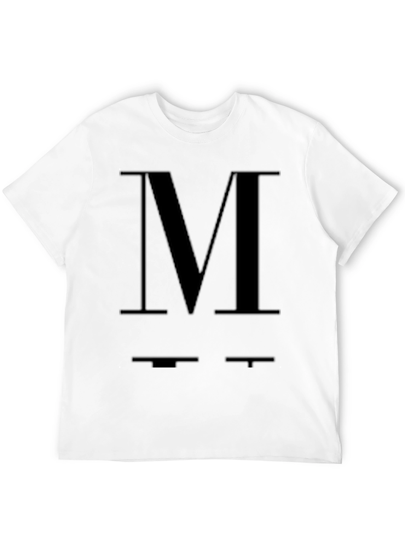 Bold M Graphic Black T-Shirt