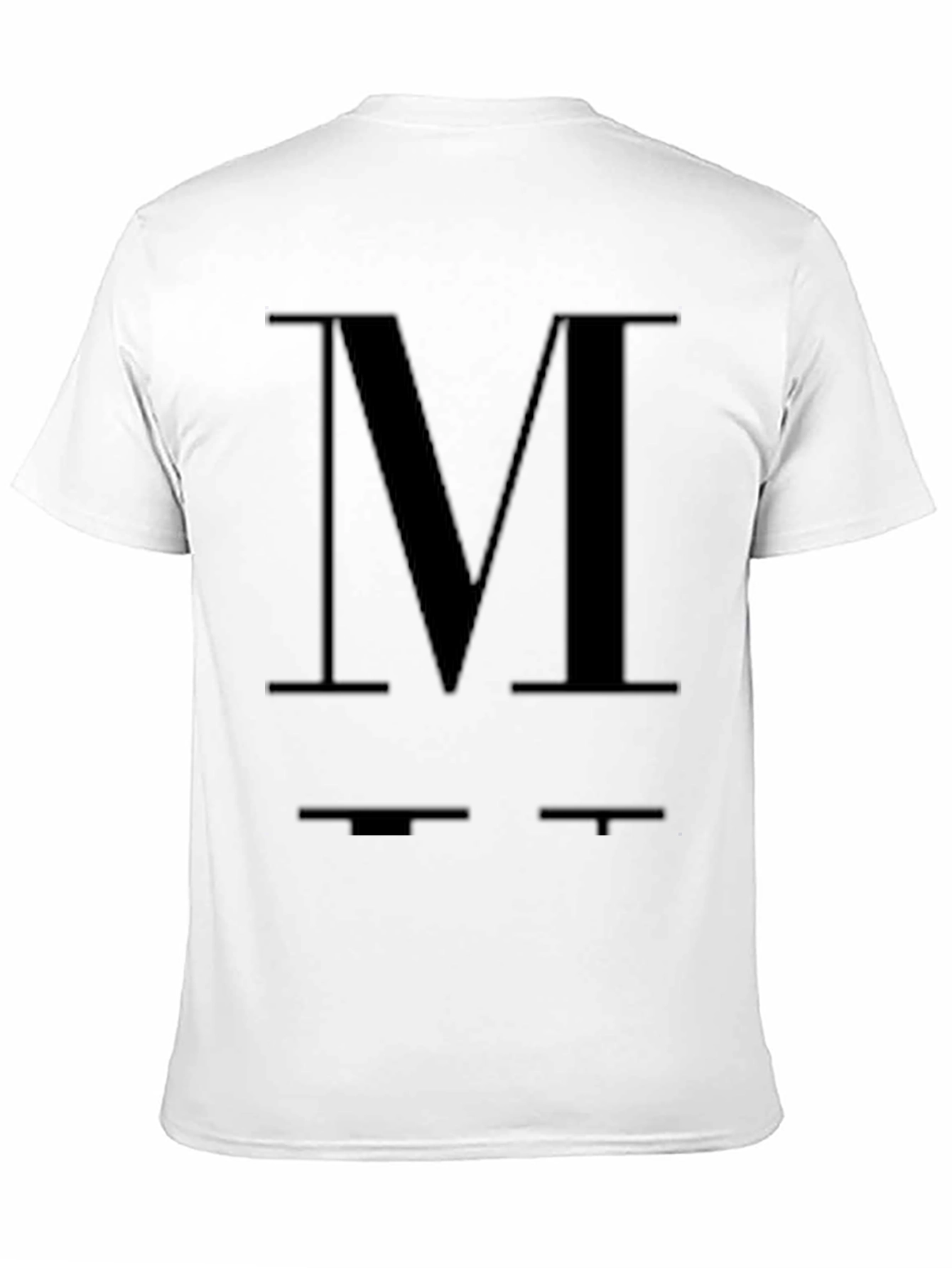 Bold M Graphic Black T-Shirt