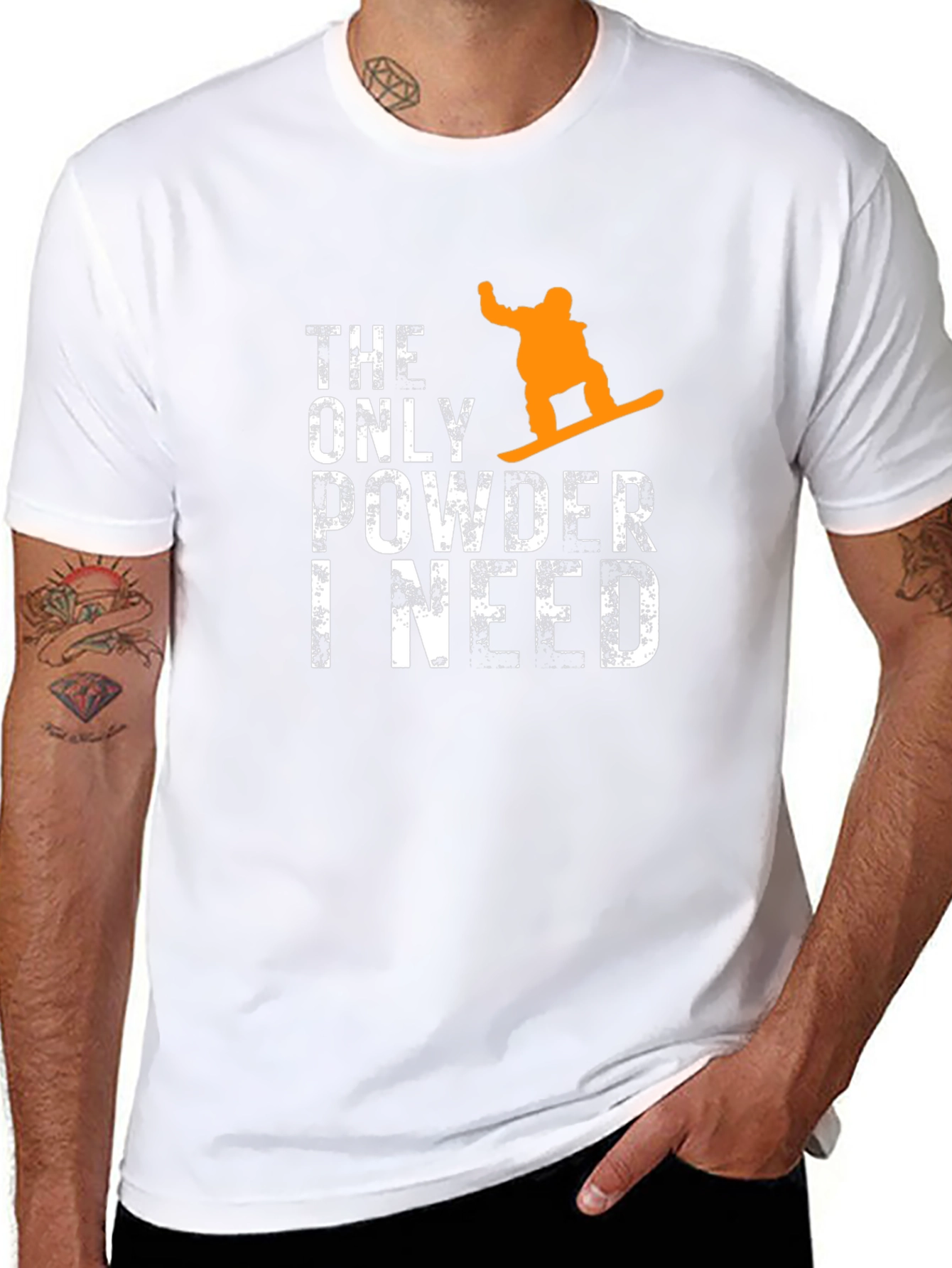 Powder Day Snowboard Graphic Tee