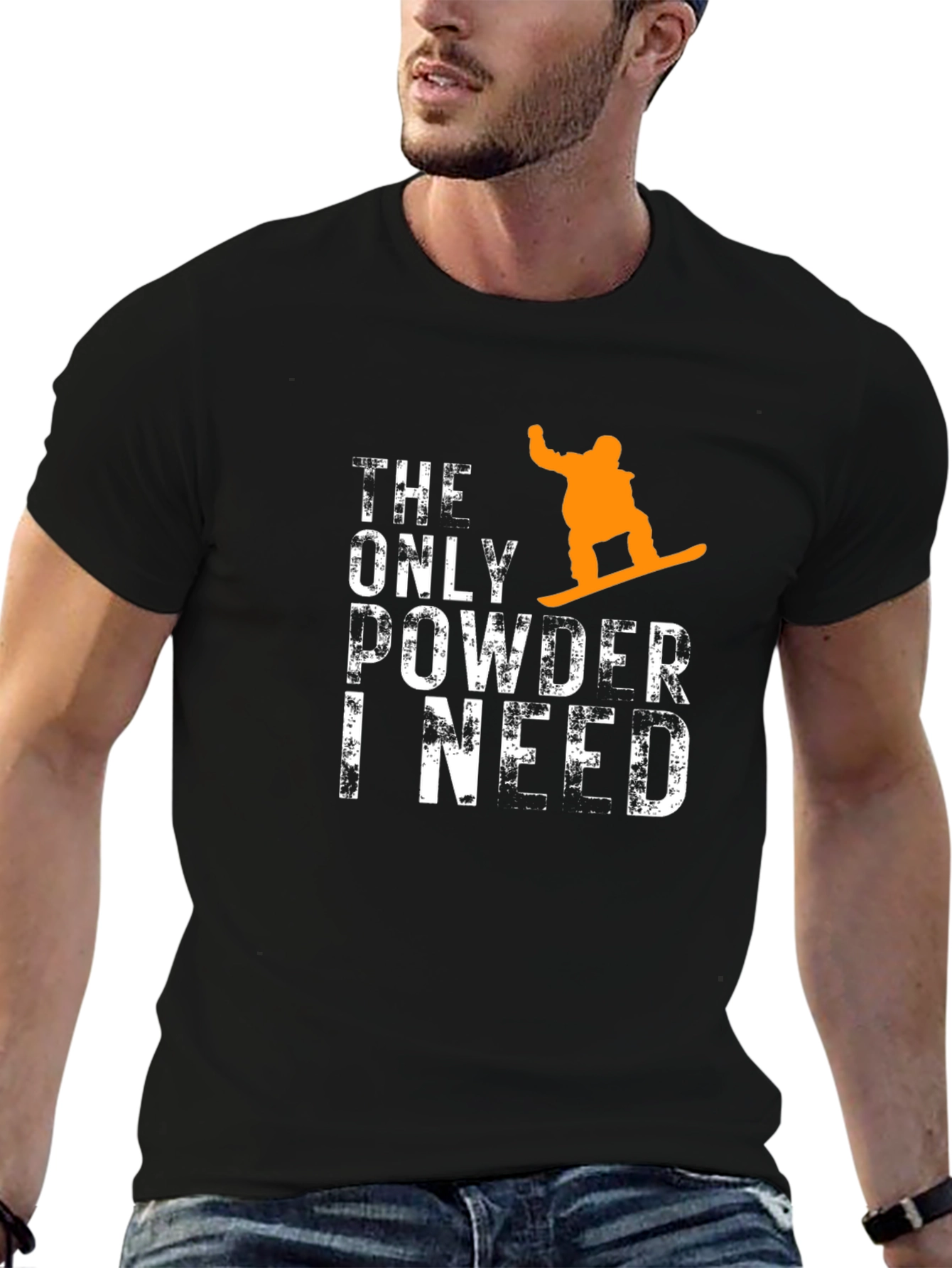 Powder Day Snowboard Graphic Tee