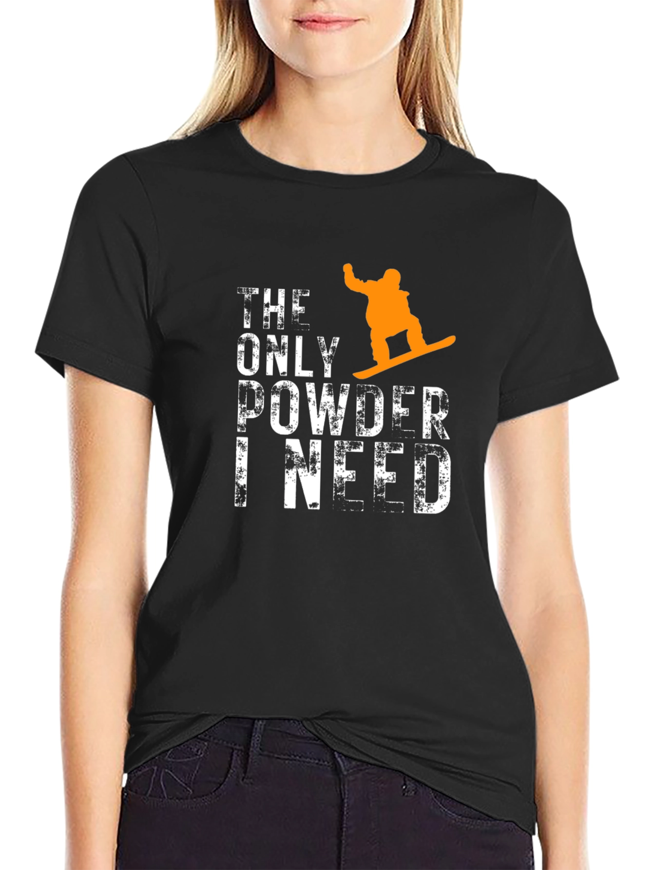 Powder Day Snowboard Graphic Tee