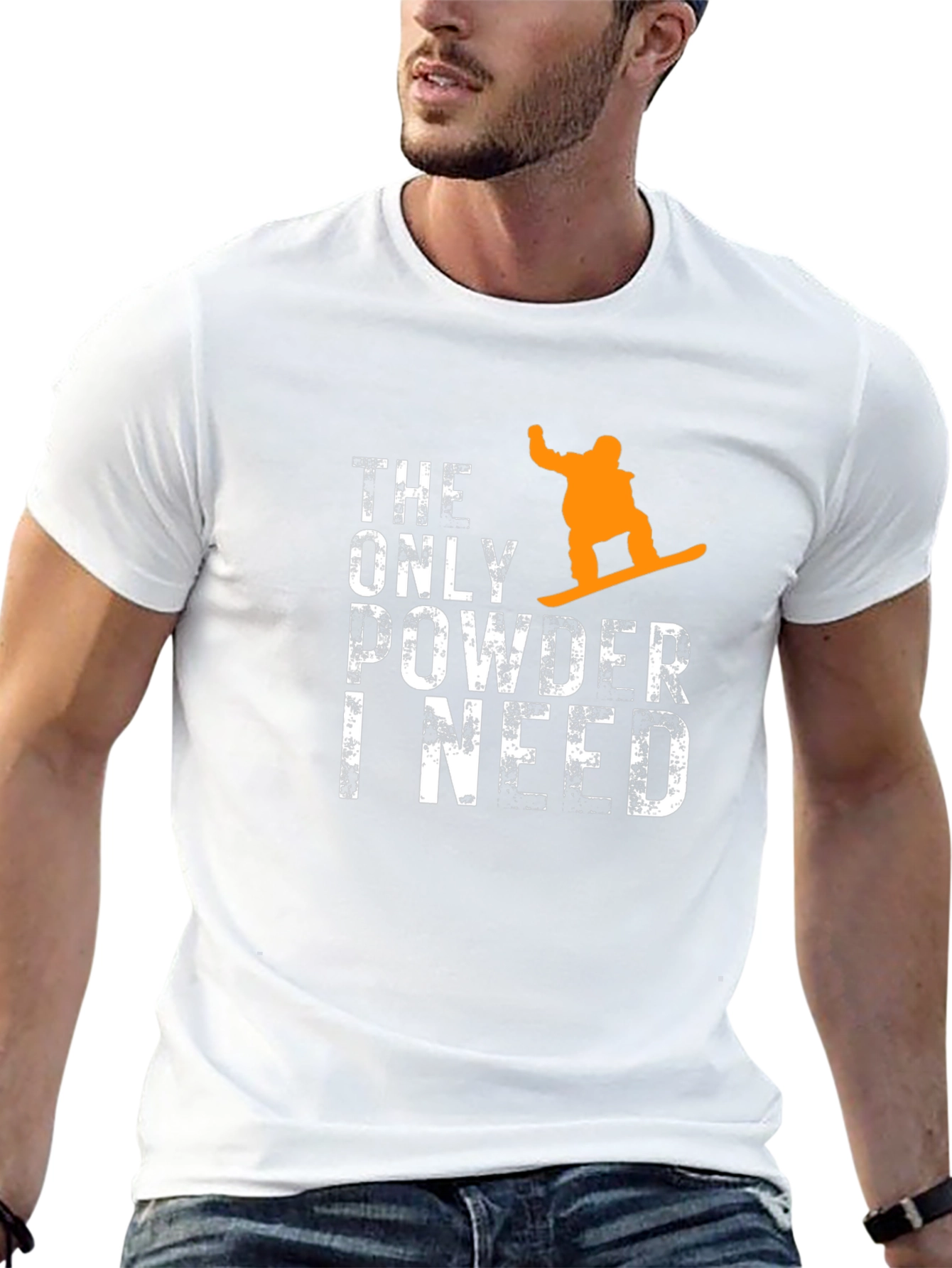 Powder Day Snowboard Graphic Tee