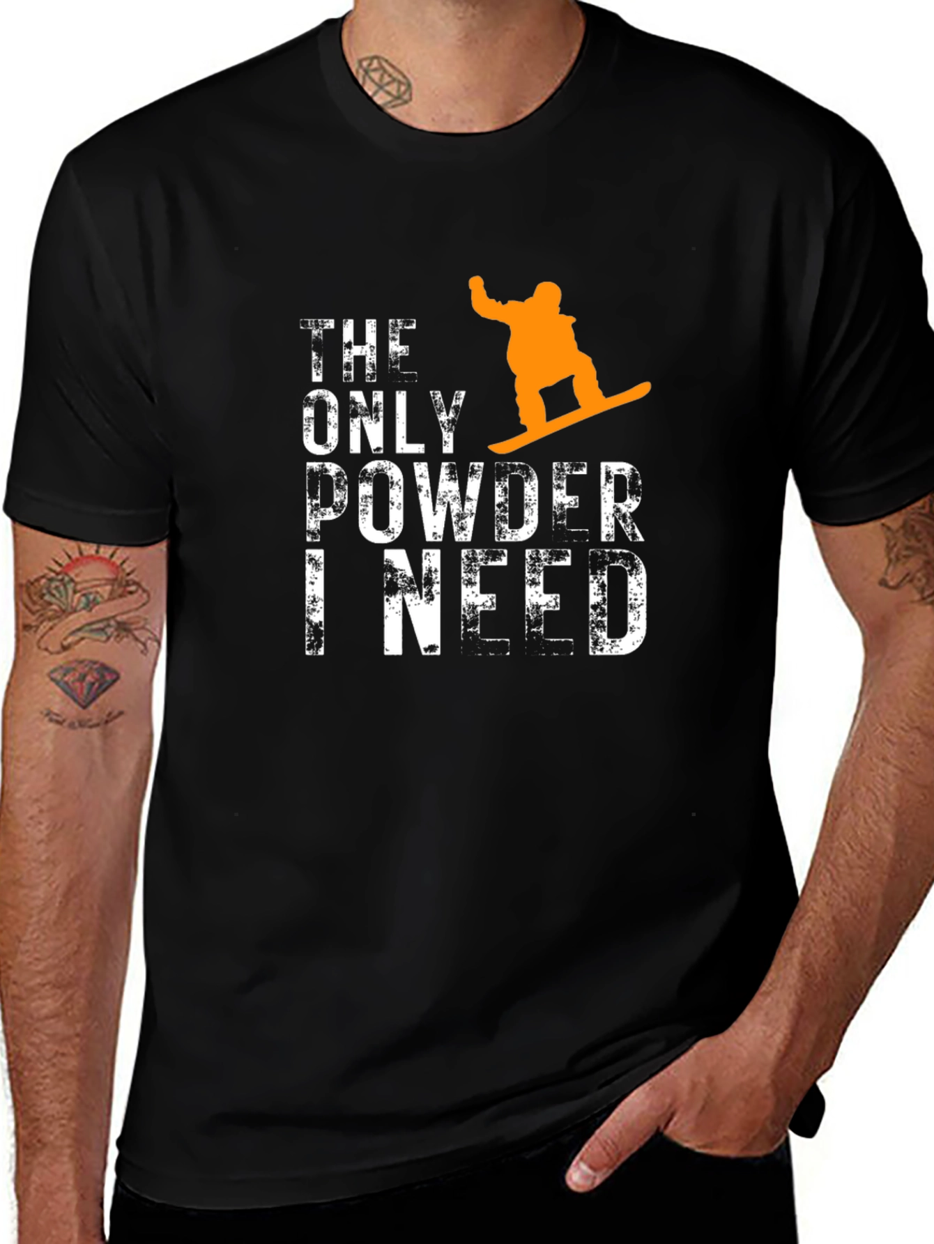 Powder Day Snowboard Graphic Tee