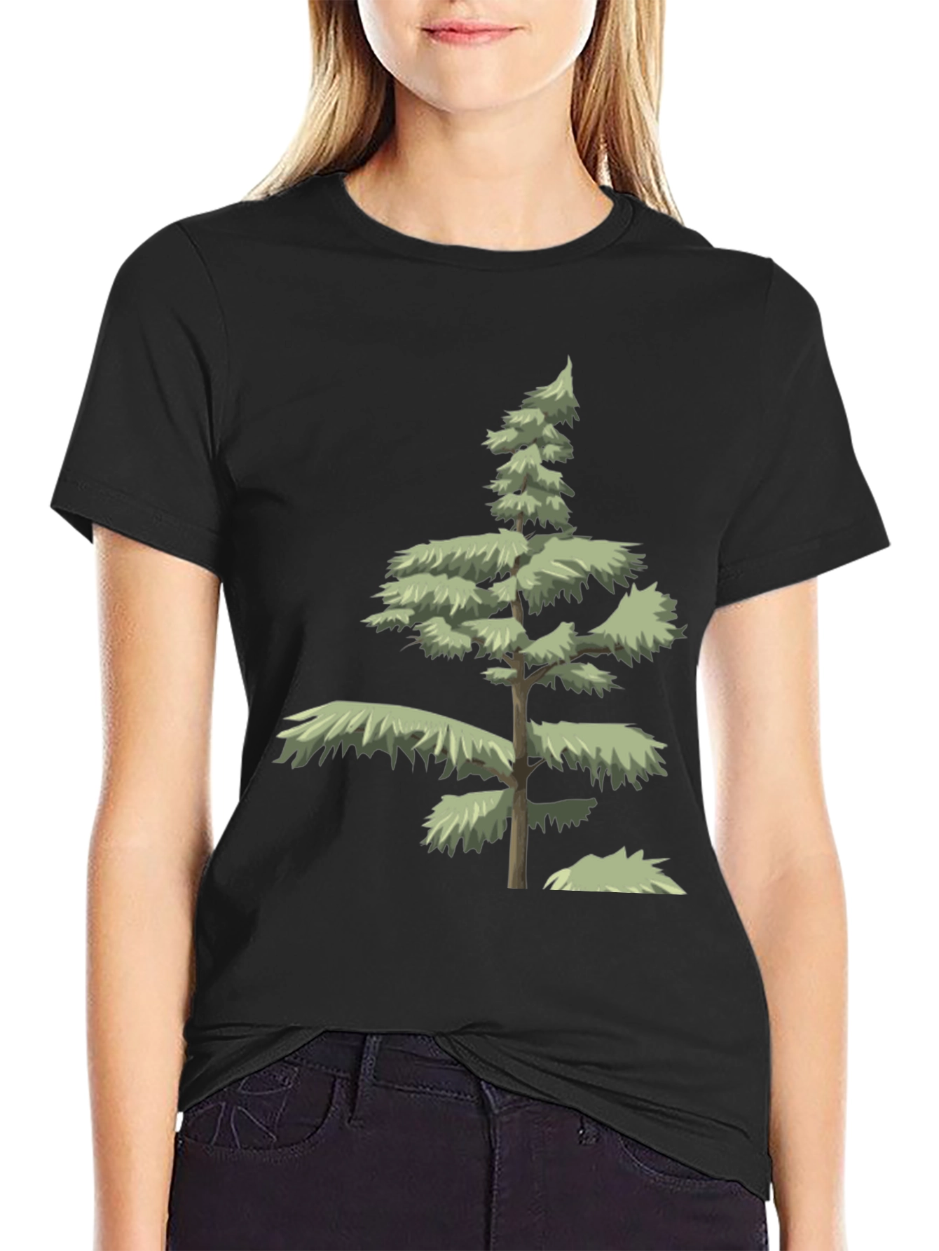 Evergreen Tree Graphic Tee - Nature Inspired