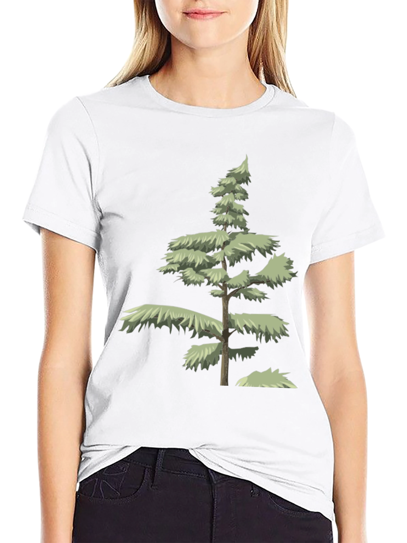 Evergreen Tree Graphic Tee - Nature Inspired