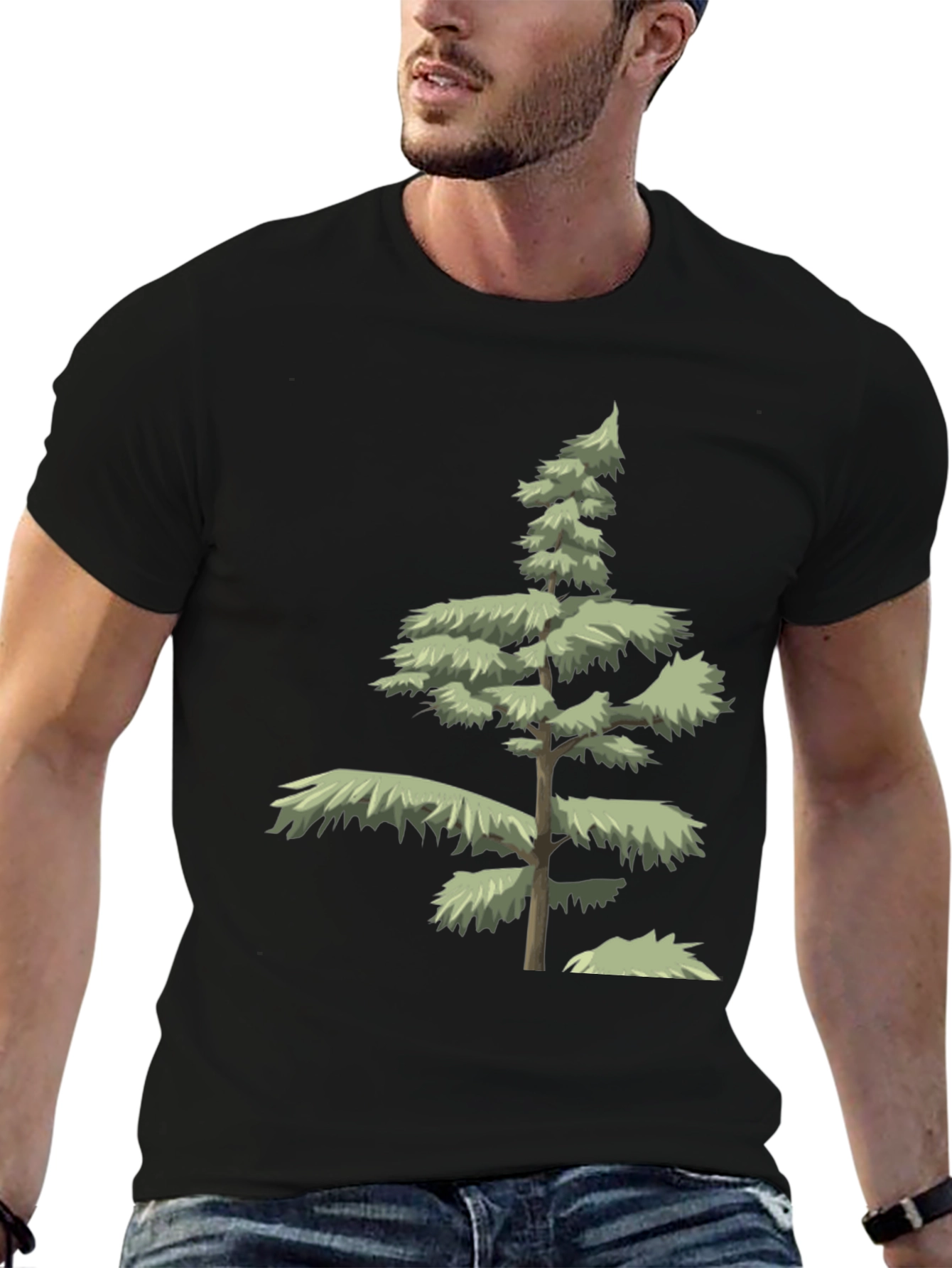 Evergreen Tree Graphic Tee - Nature Inspired