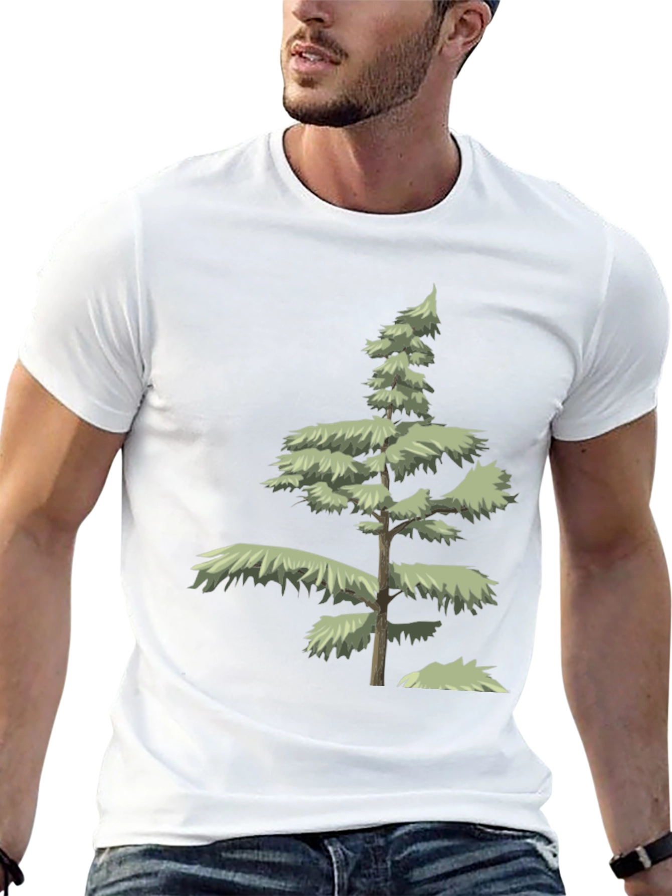 Evergreen Tree Graphic Tee - Nature Inspired