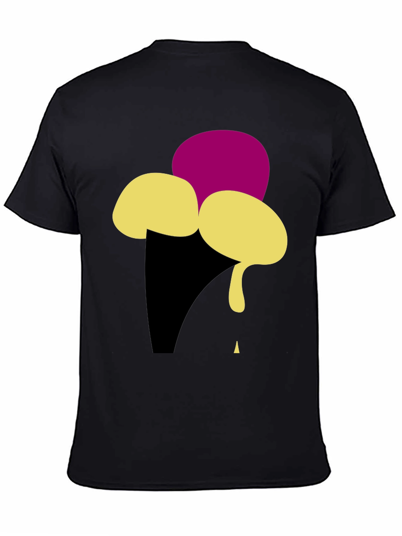 Ice Cream Graphic Tee - Black