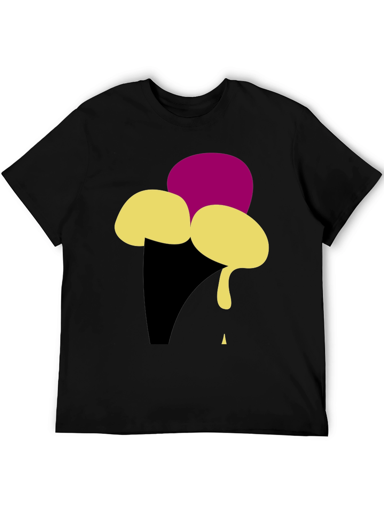 Ice Cream Graphic Tee - Black