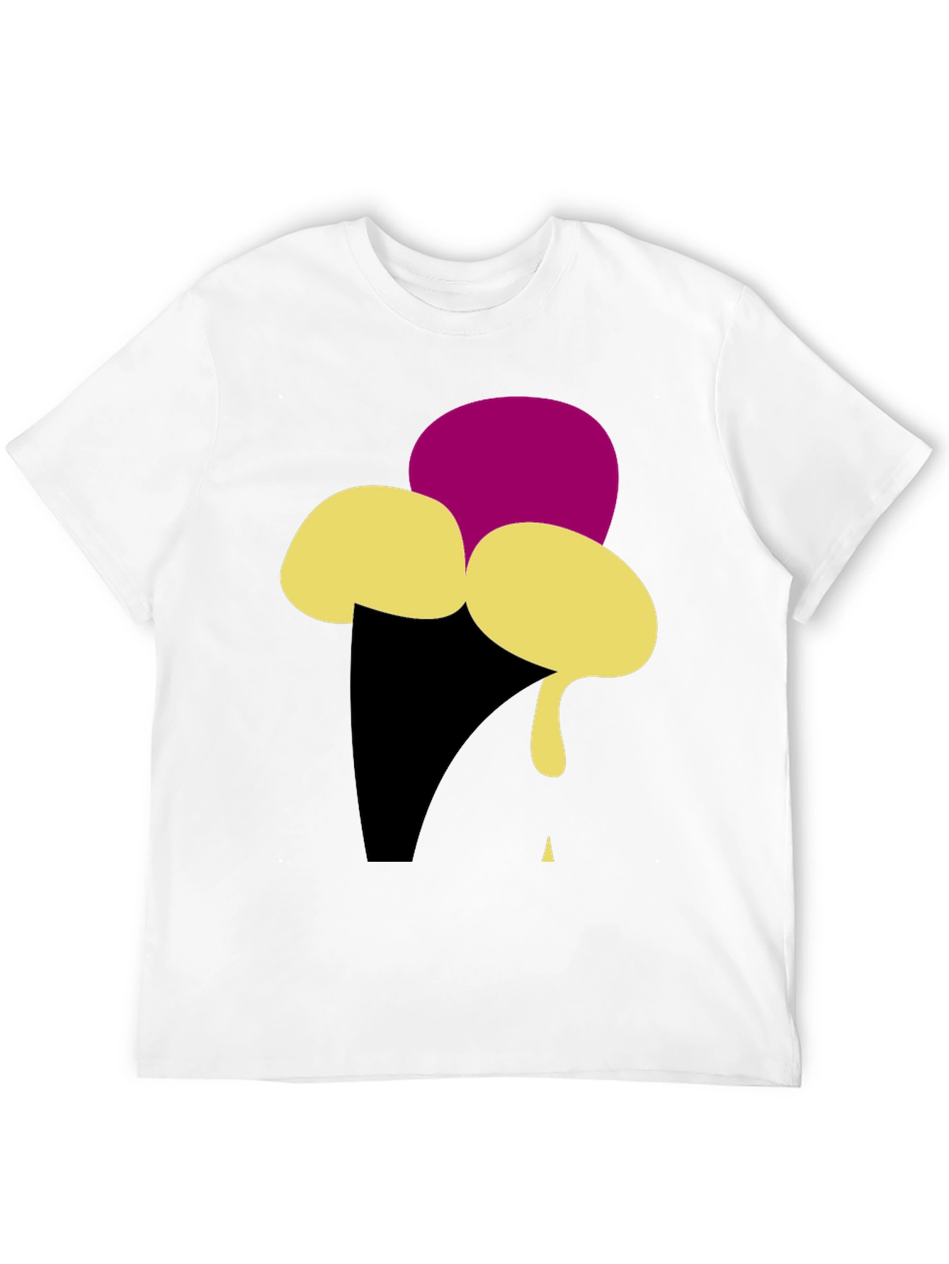 Ice Cream Graphic Tee - Black