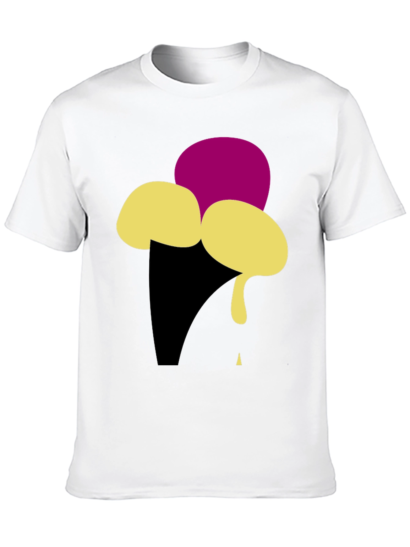 Ice Cream Graphic Tee - Black