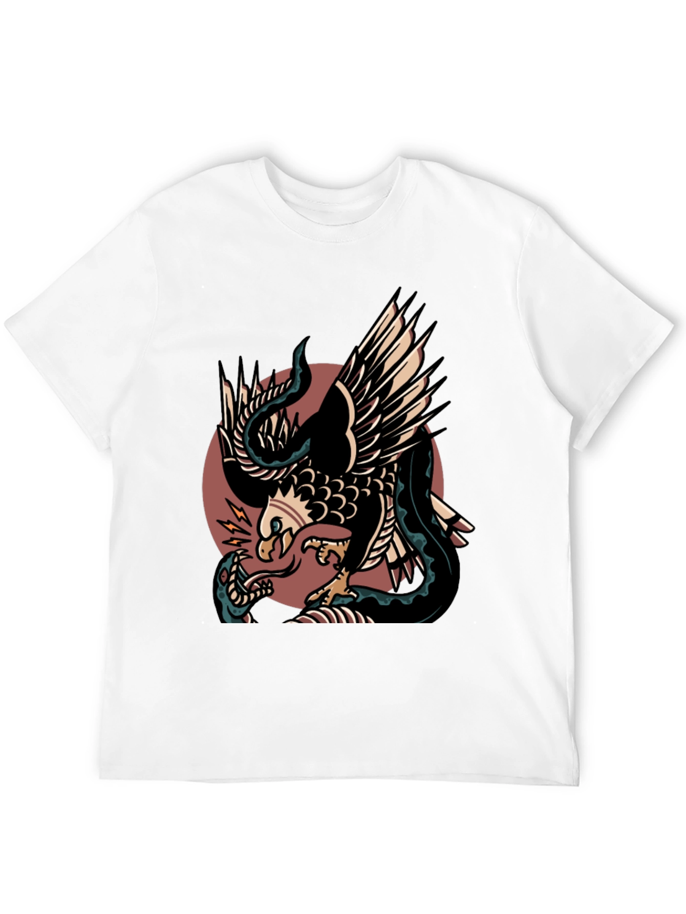 Eagle vs Snake Graphic T-Shirt