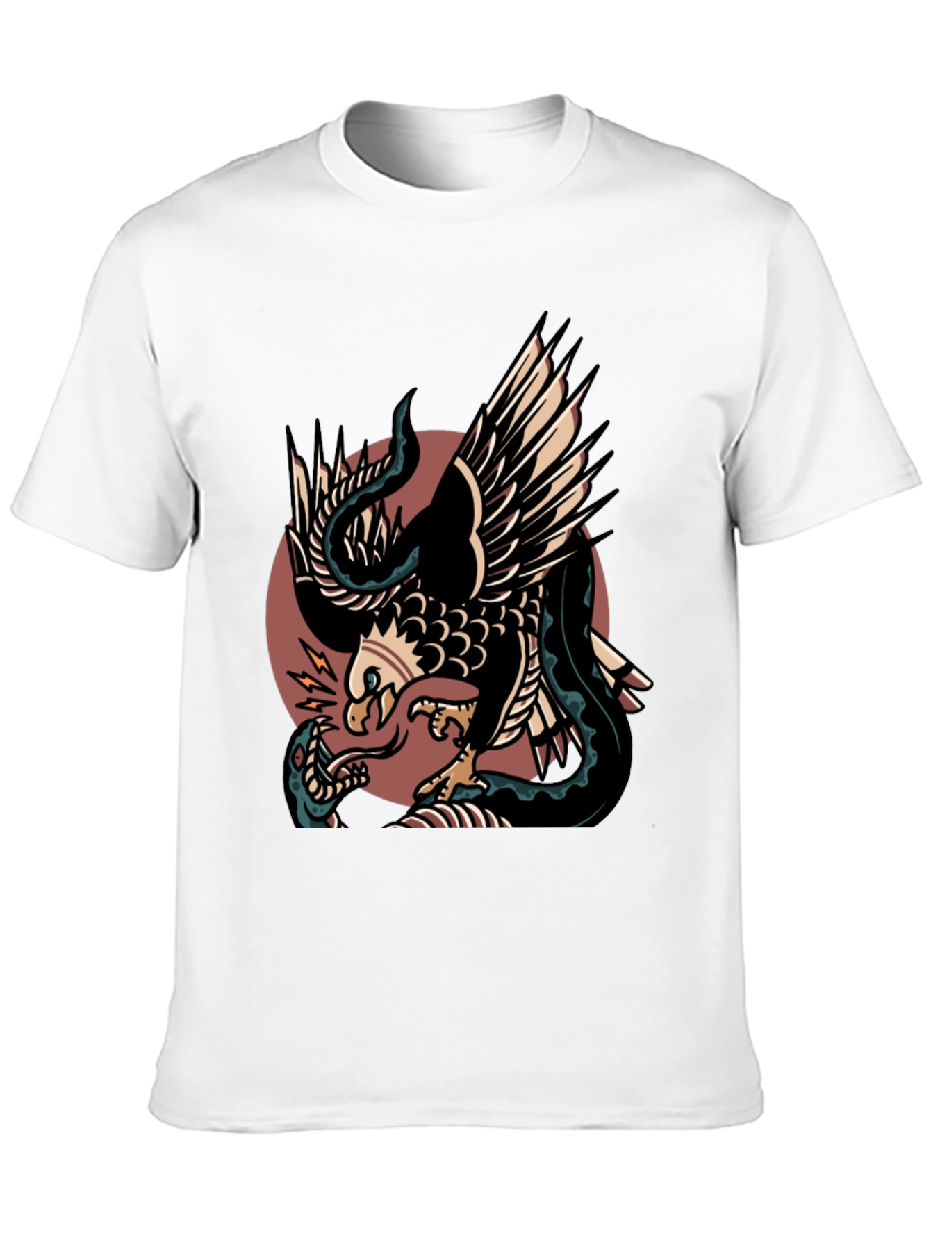 Eagle vs Snake Graphic T-Shirt