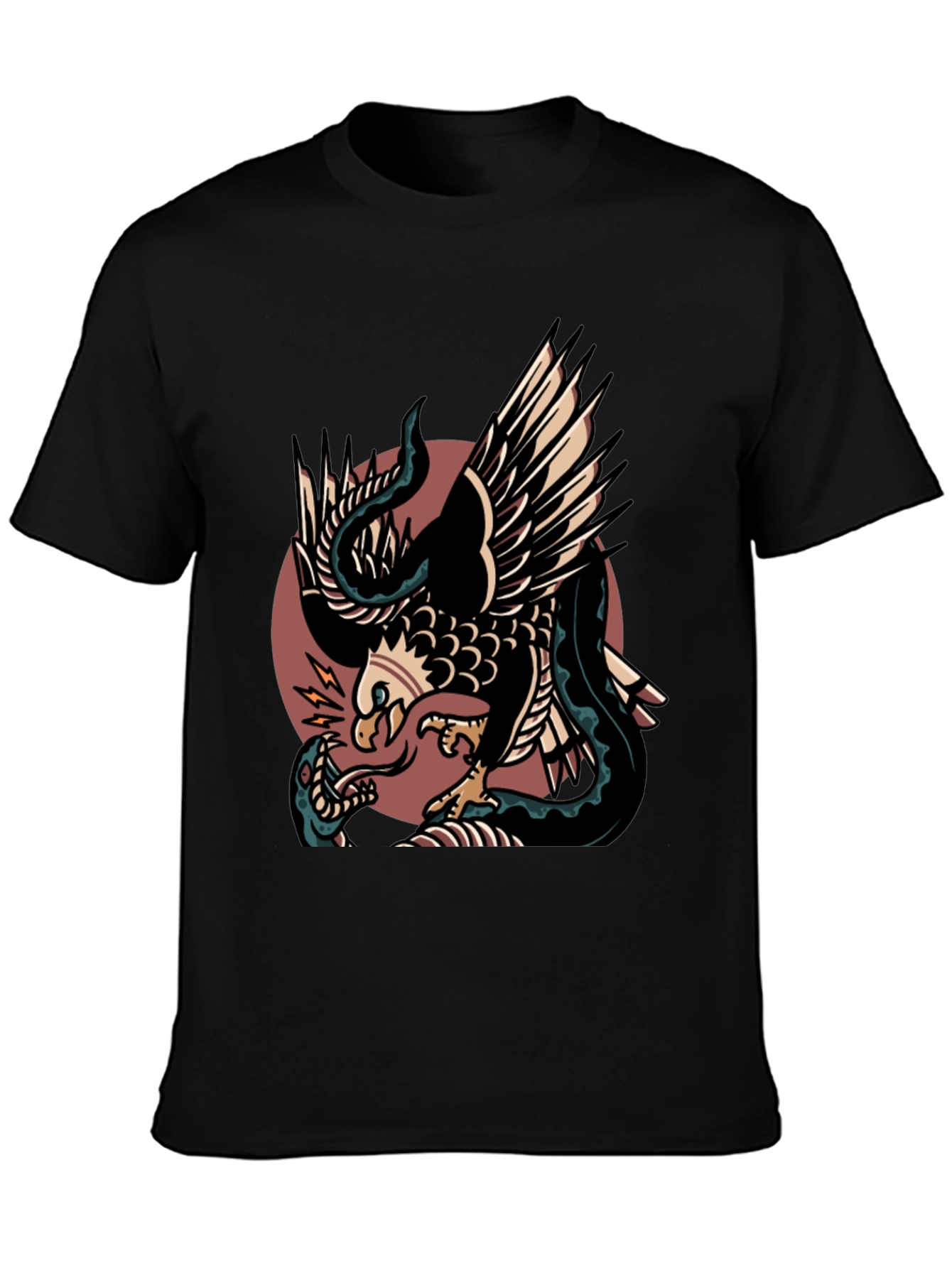 Eagle vs Snake Graphic T-Shirt