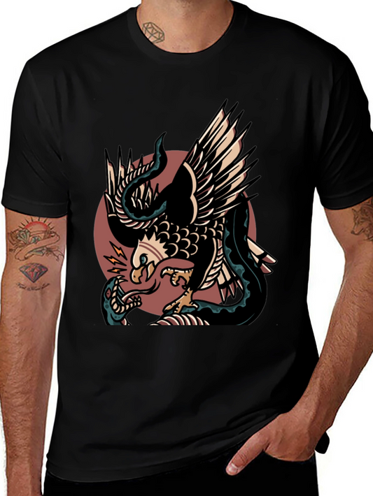 Eagle vs Snake Graphic T-Shirt