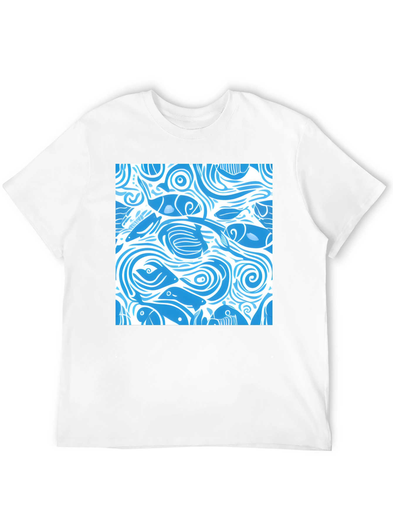 Ocean Fish Pattern T-Shirt
