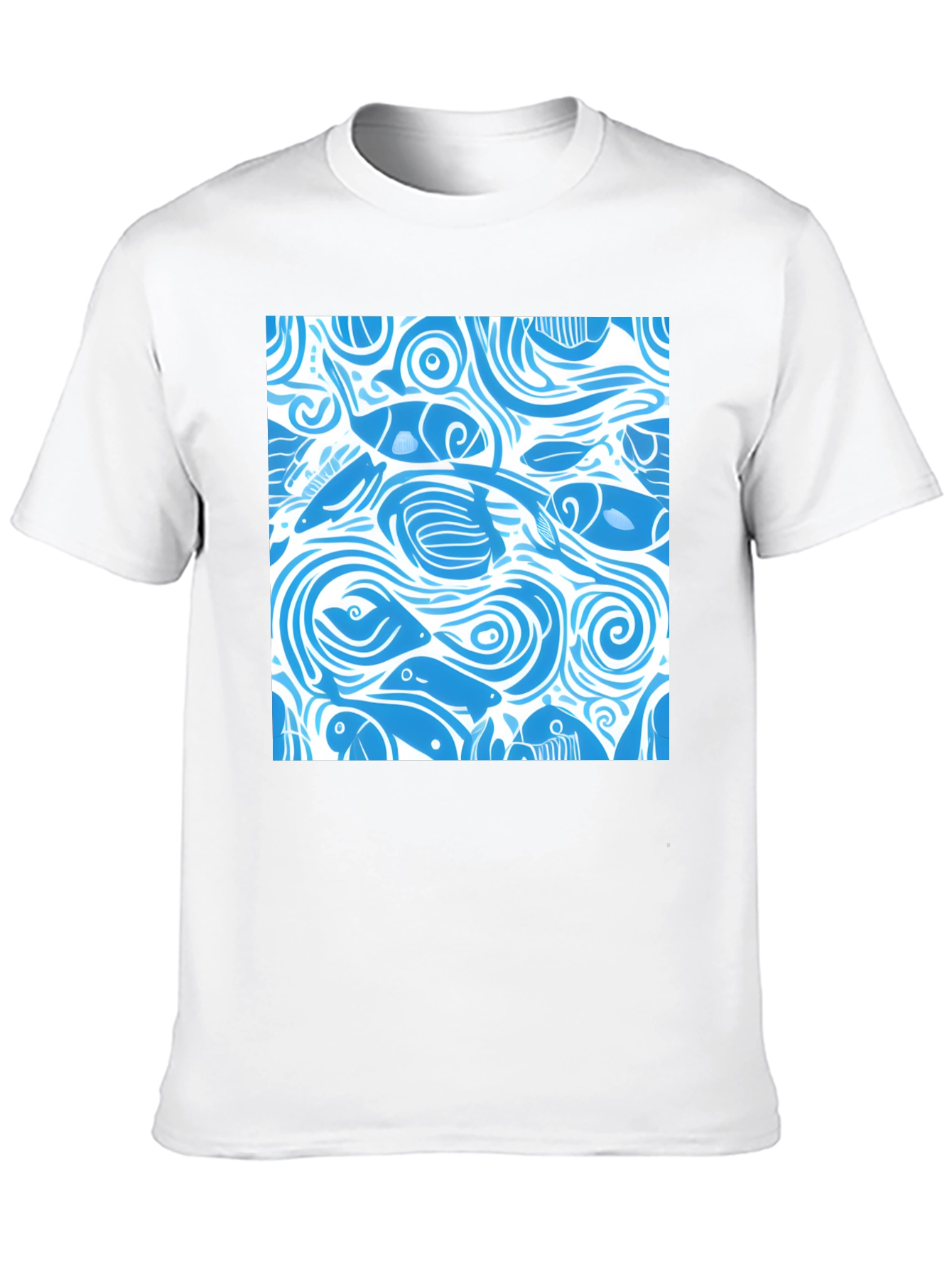 Ocean Fish Pattern T-Shirt