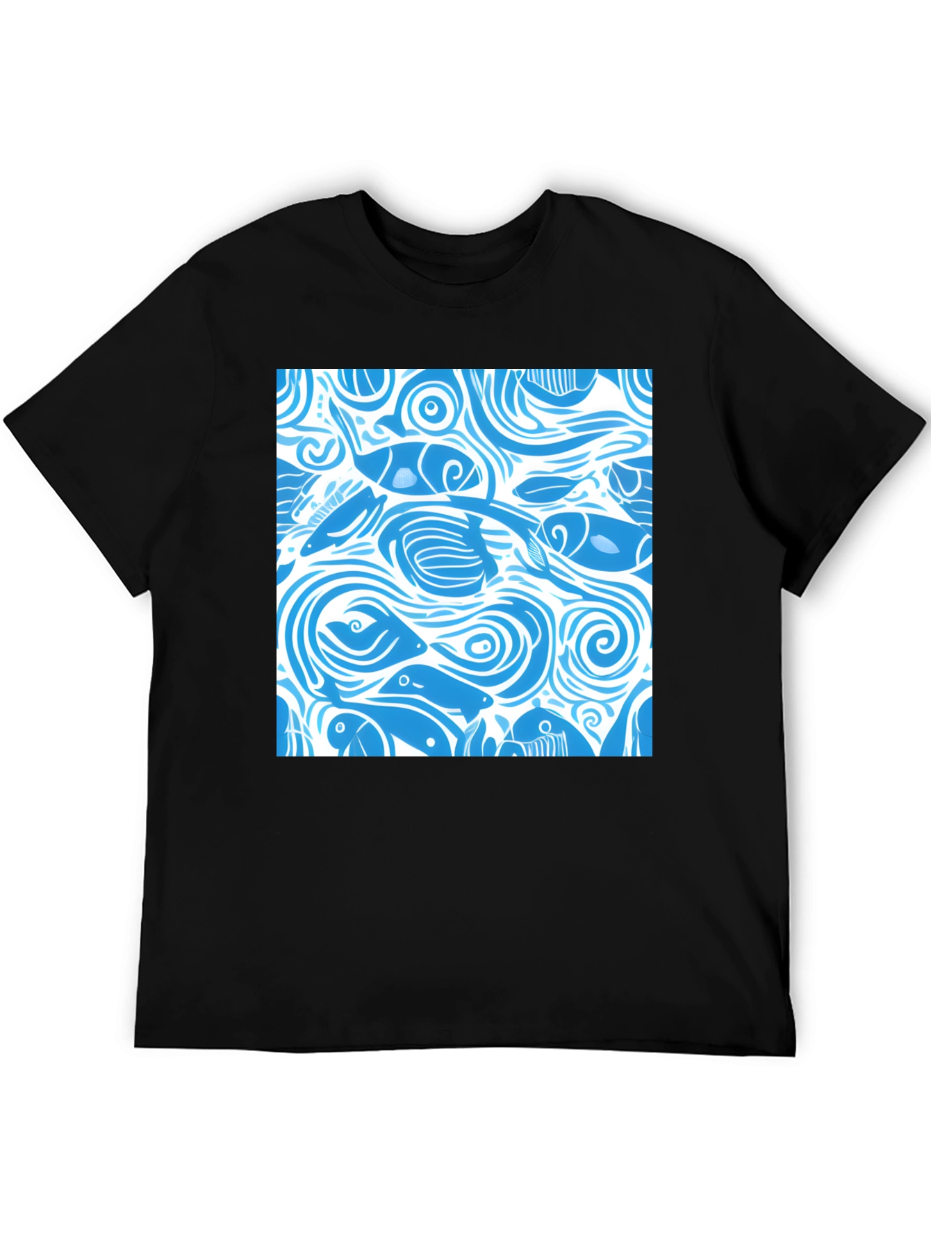 Ocean Fish Pattern T-Shirt