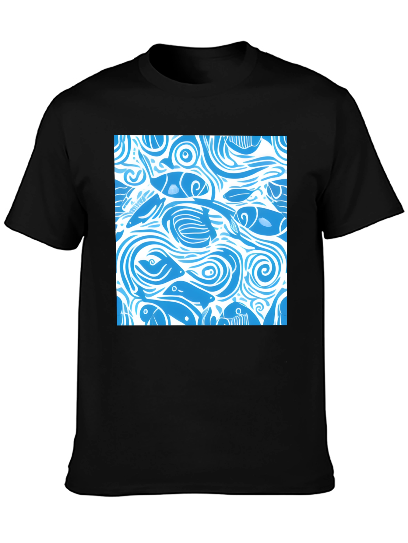 Ocean Fish Pattern T-Shirt
