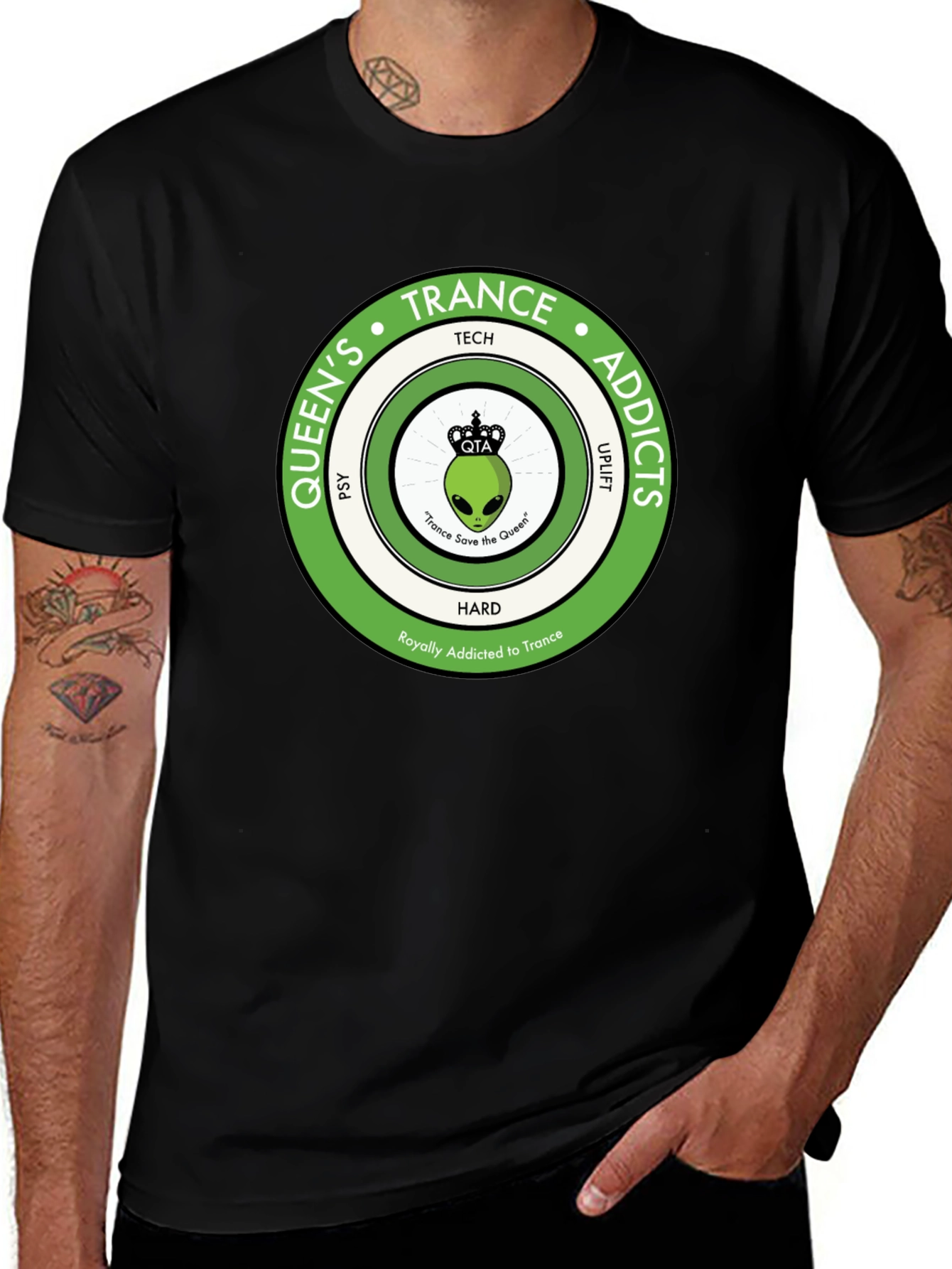 Queens Trance Addicts Graphic Tee