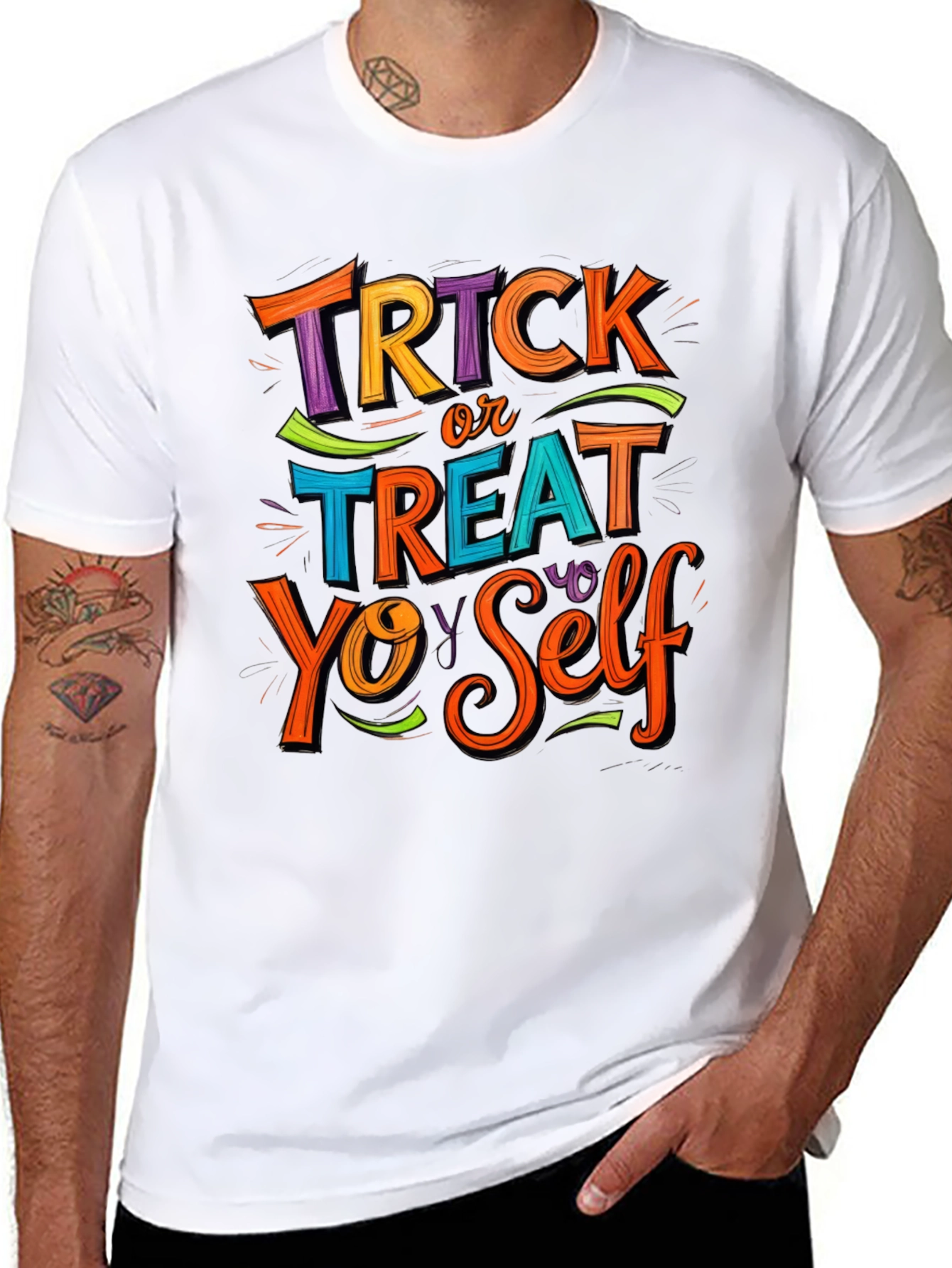 Trick or Treat Yo Self Halloween T-Shirt