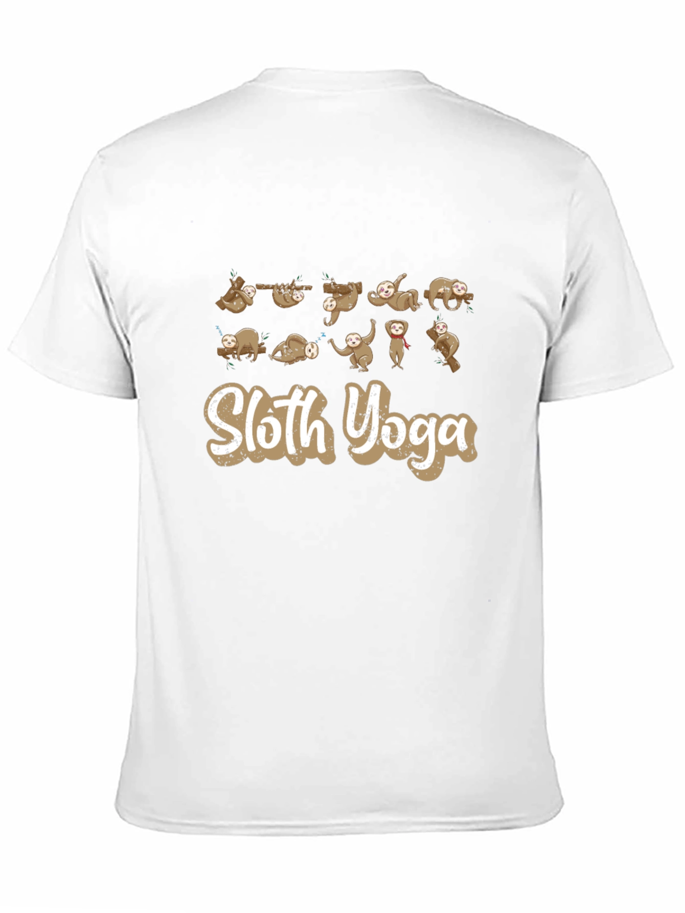 Sloth Yoga Black T-Shirt