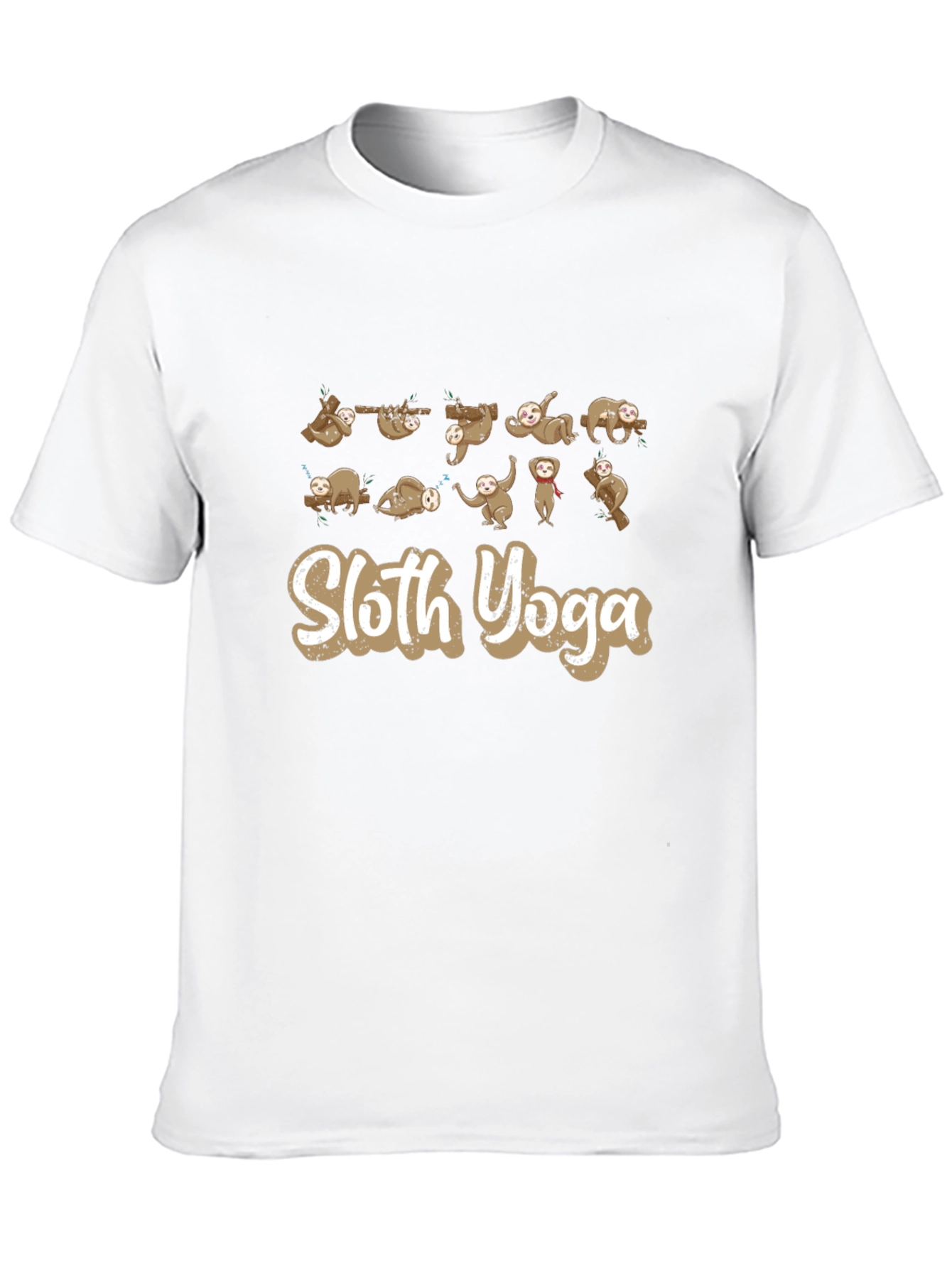 Sloth Yoga Black T-Shirt