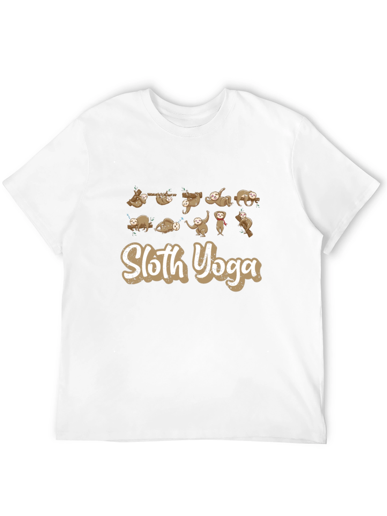 Sloth Yoga Black T-Shirt