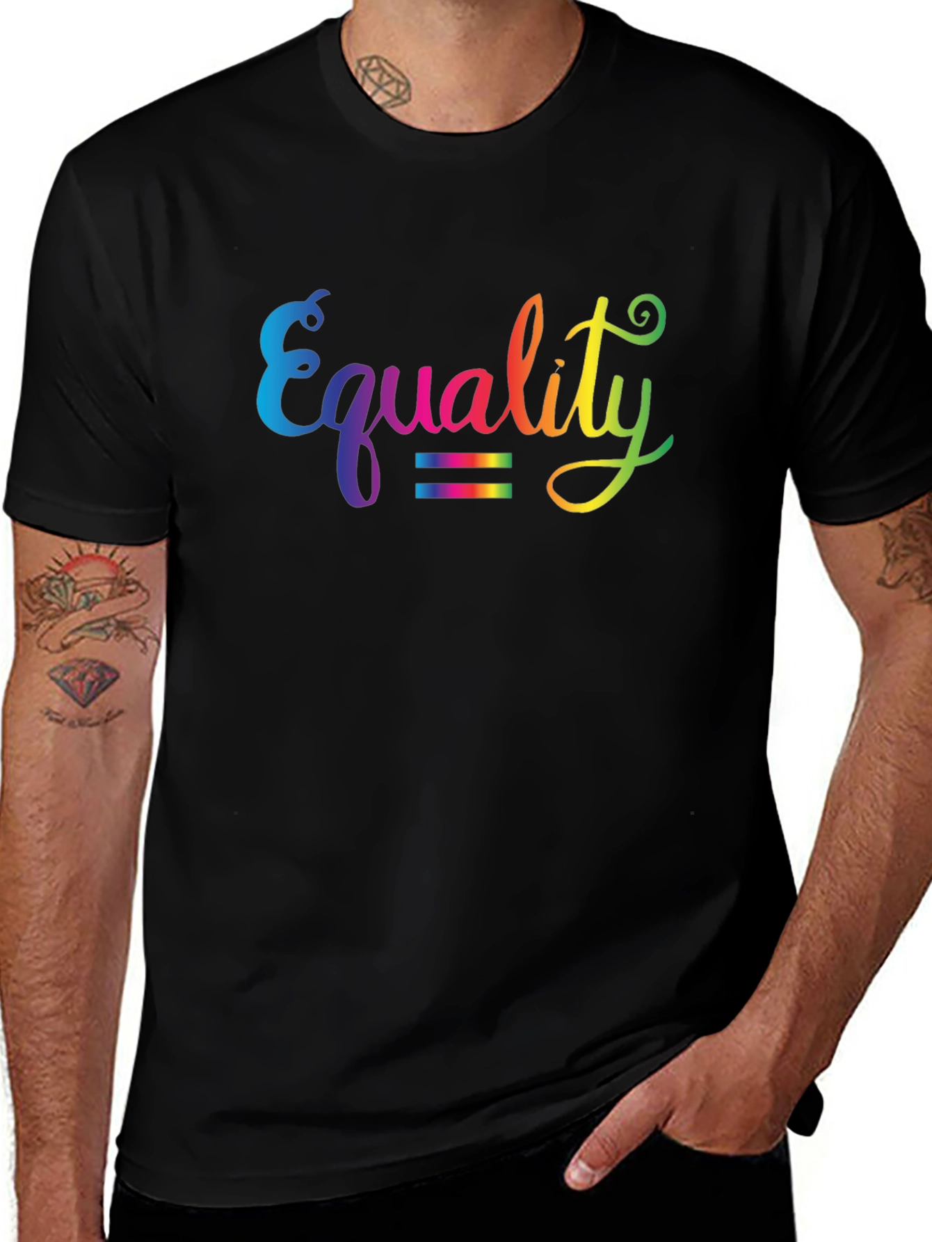 Equality Rainbow Graphic T-Shirt