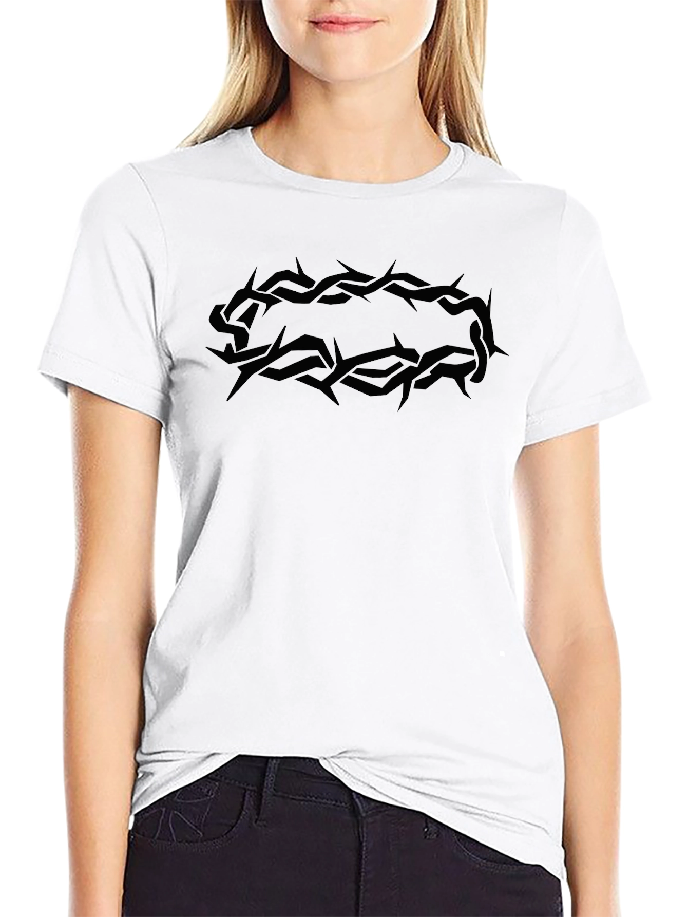 Crown of Thorns Black Graphic Tee