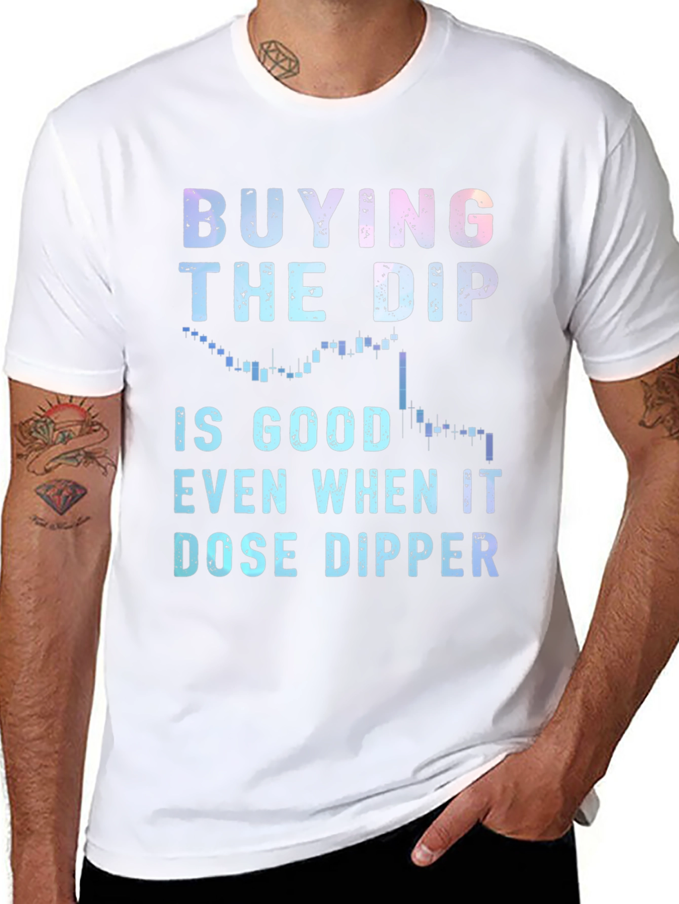 Buying the Dip T-Shirt - Crypto Investor Tee