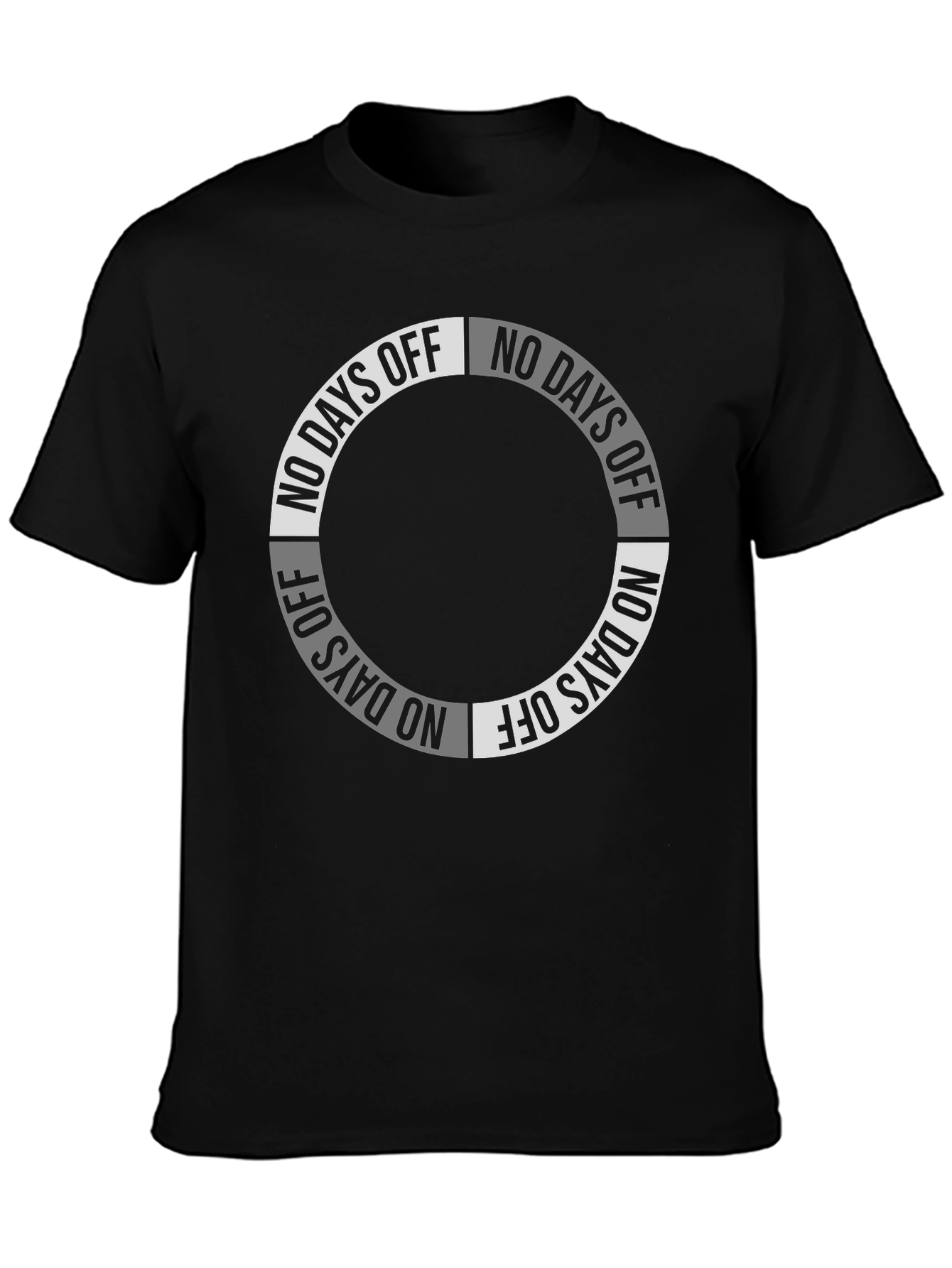 No Days Off Graphic Print T-Shirt