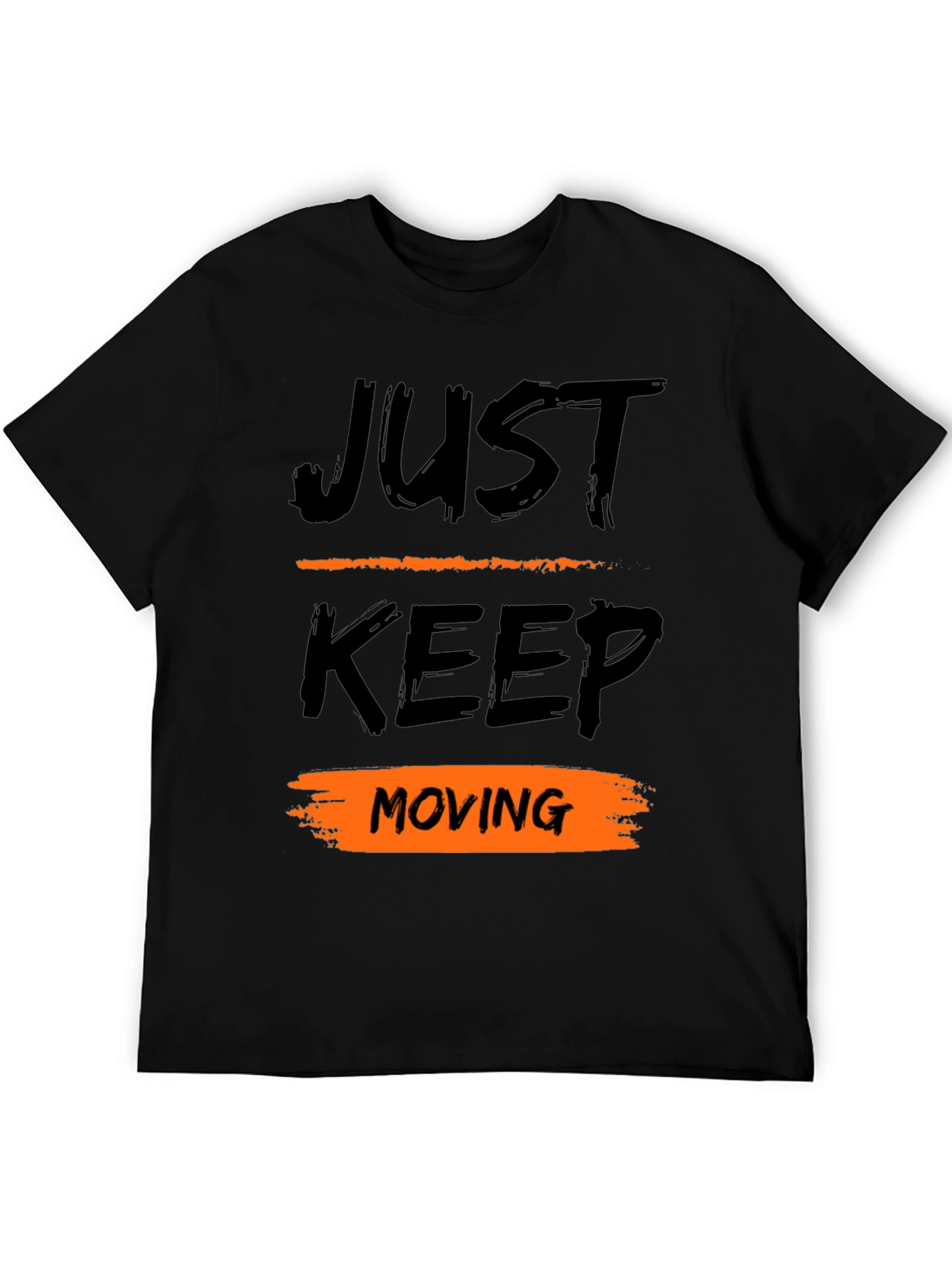 Just Keep Moving Black T-Shirt
