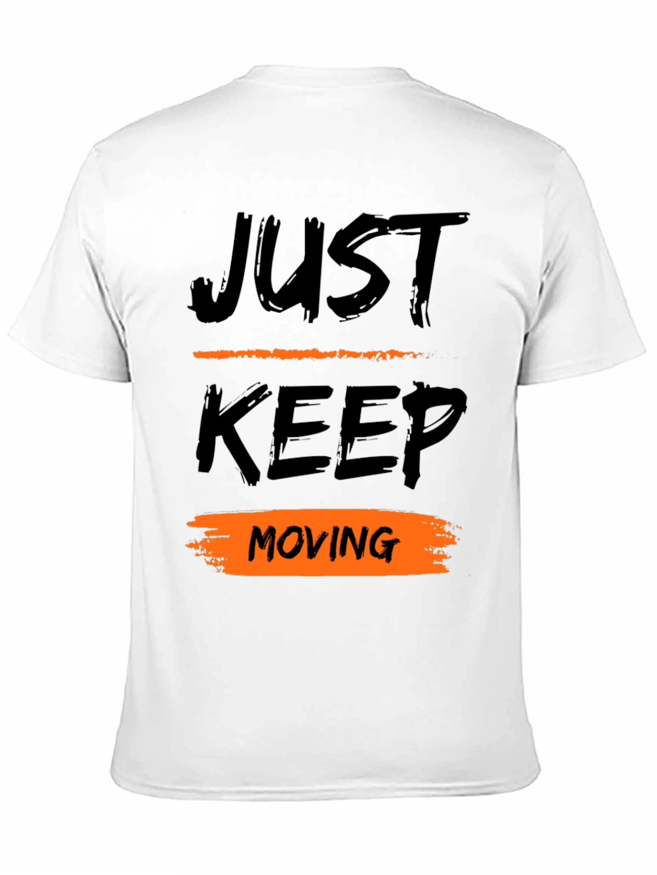 Just Keep Moving Black T-Shirt