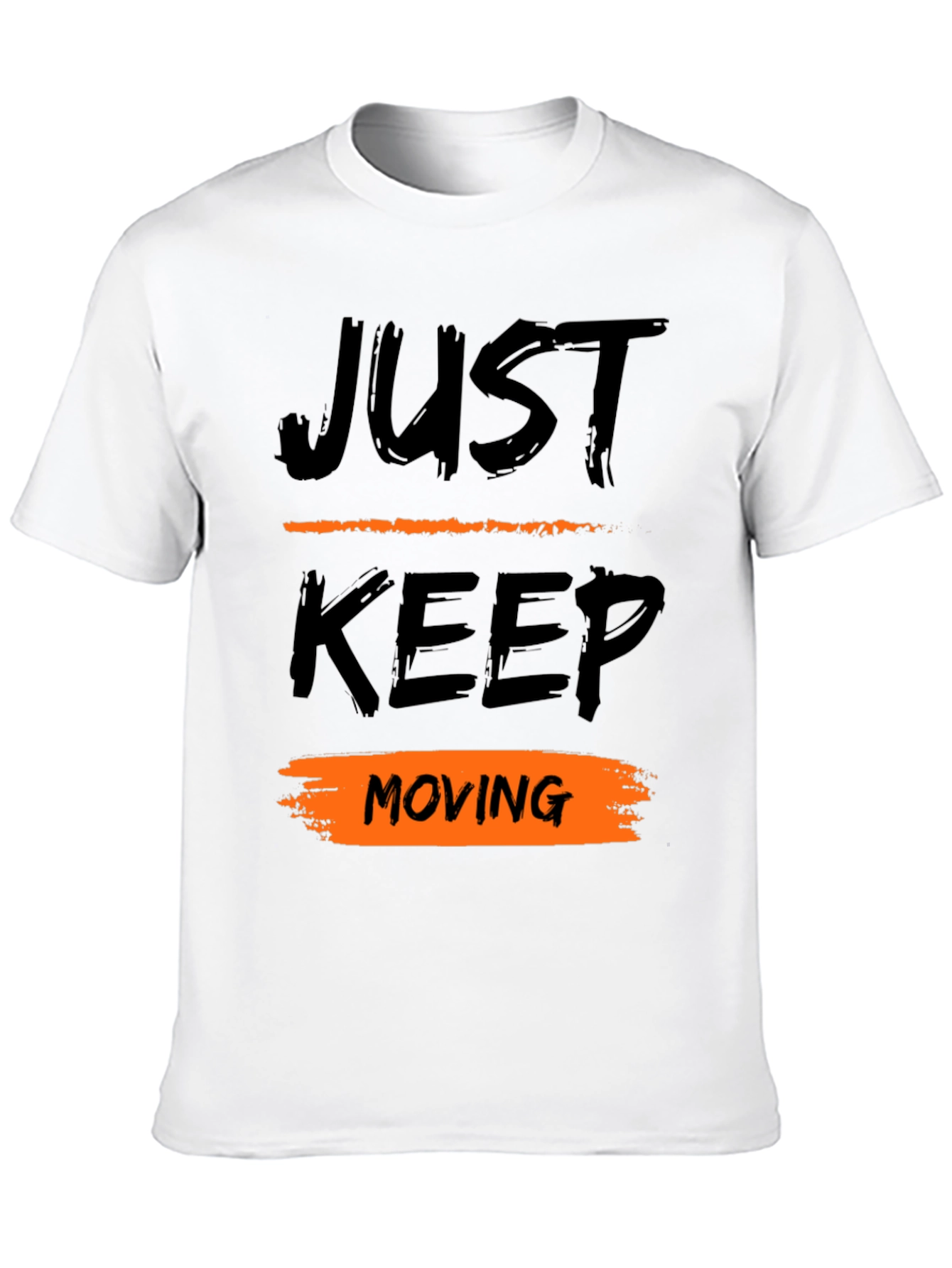 Just Keep Moving Black T-Shirt