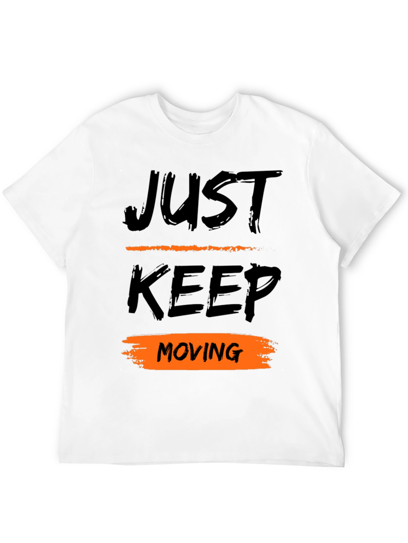Just Keep Moving Black T-Shirt