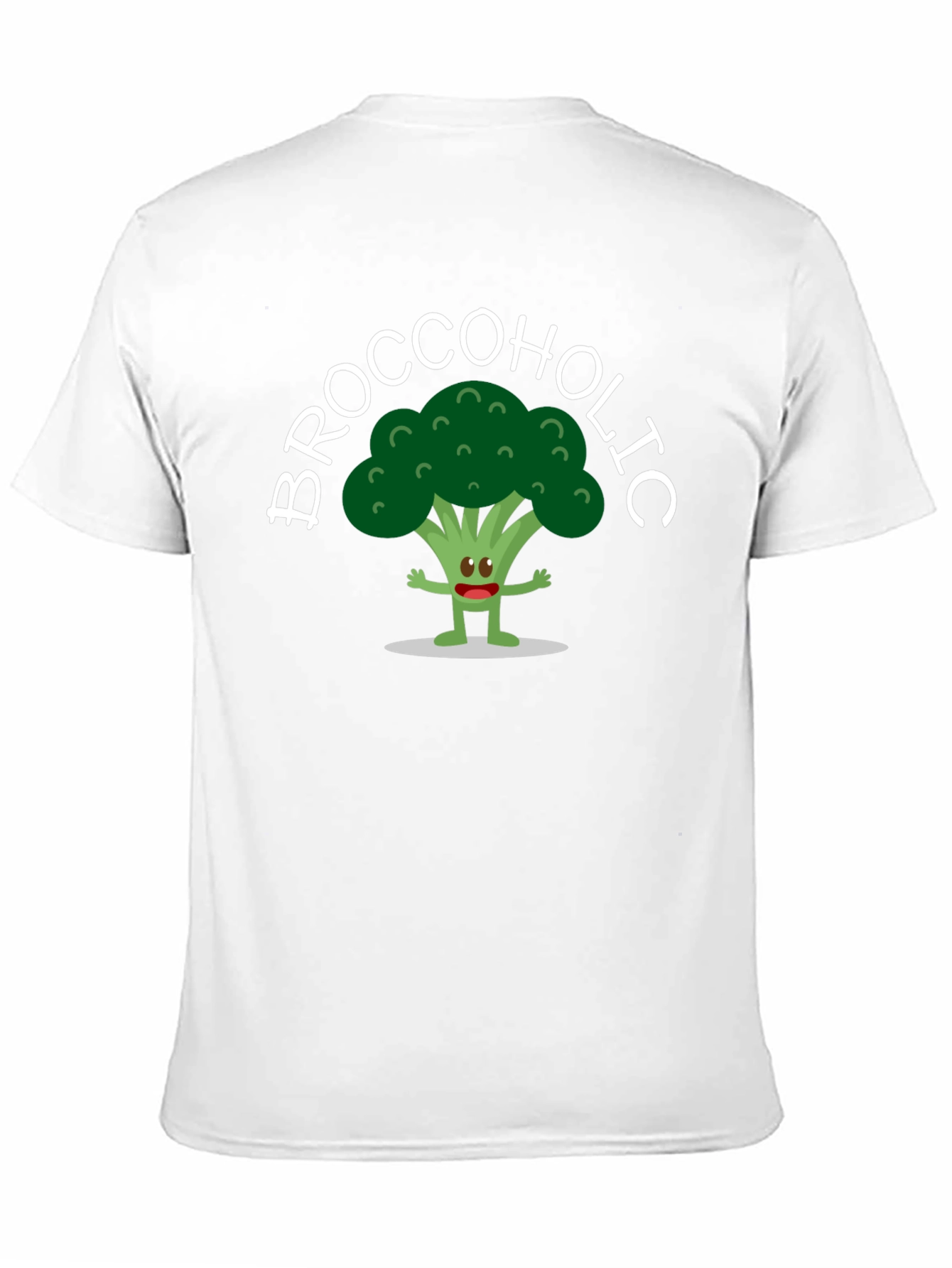Broccoholic T-Shirt: Funny Broccoli Cartoon Tee