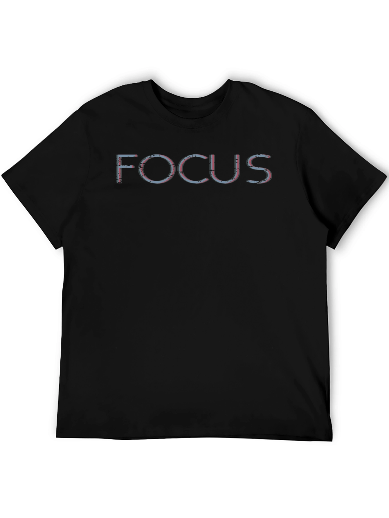 Focus Graphic Print Crew Neck T-Shirt