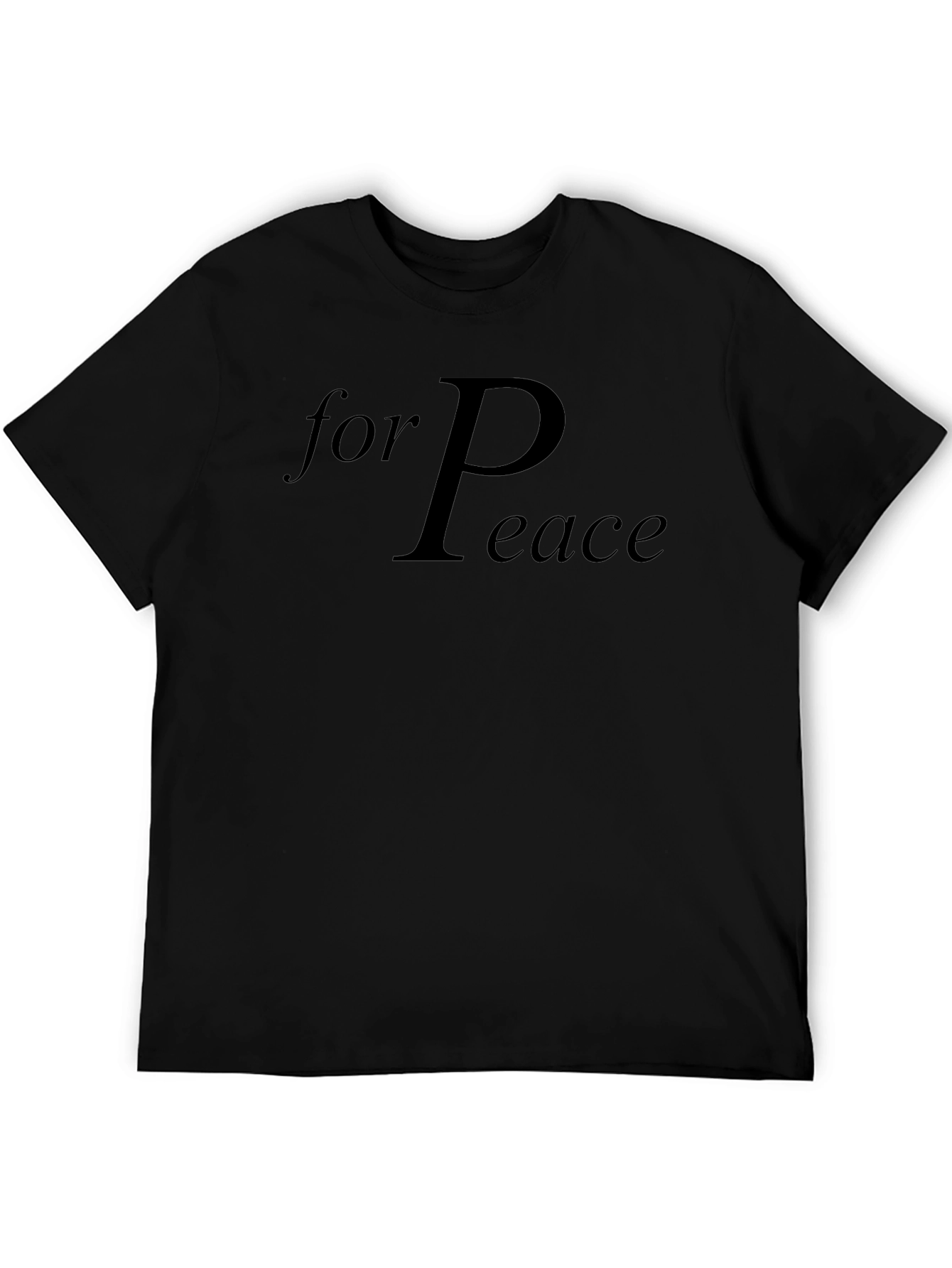 Peace T-Shirt - Mens Black Graphic Tee
