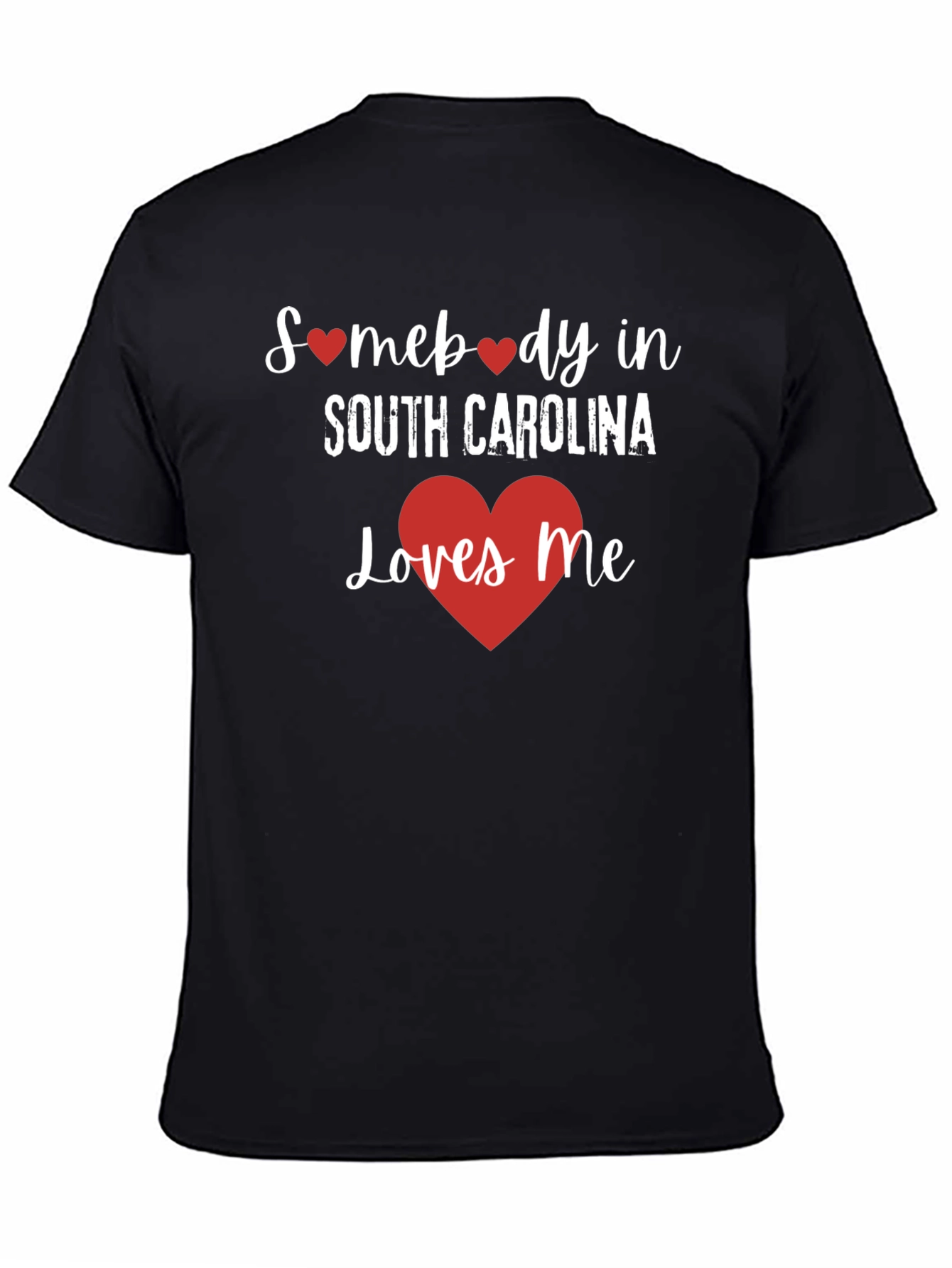 South Carolina Loves Me Black T-Shirt
