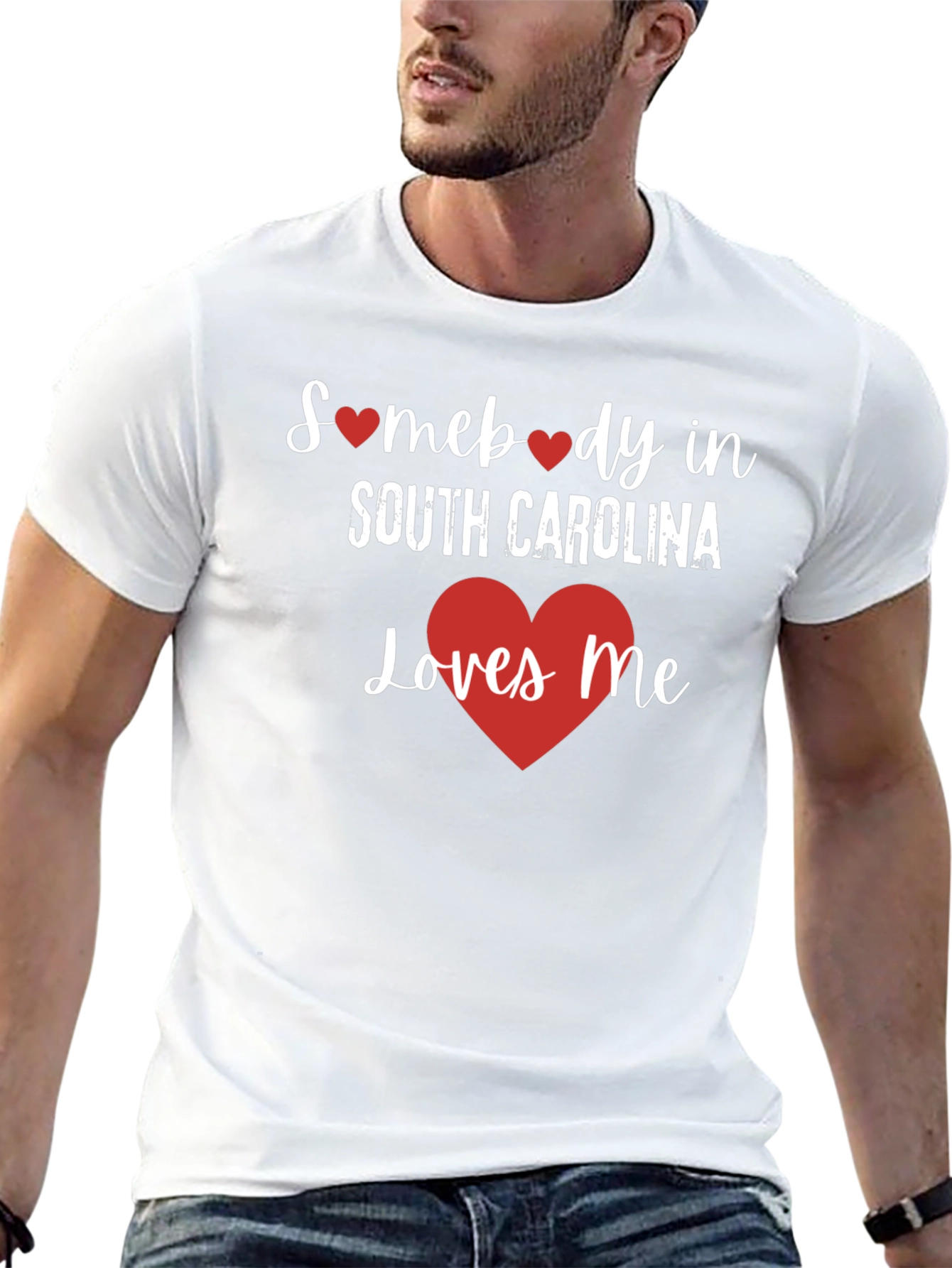 South Carolina Loves Me Black T-Shirt