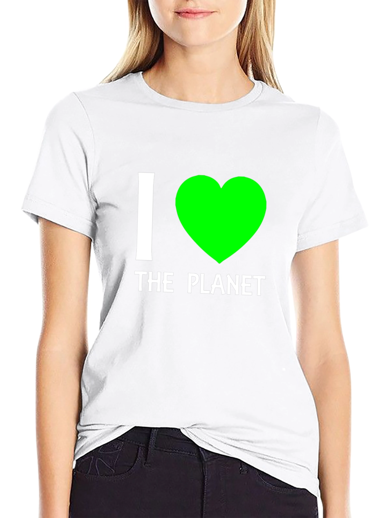 I Heart The Planet T-Shirt - Eco-Friendly Design