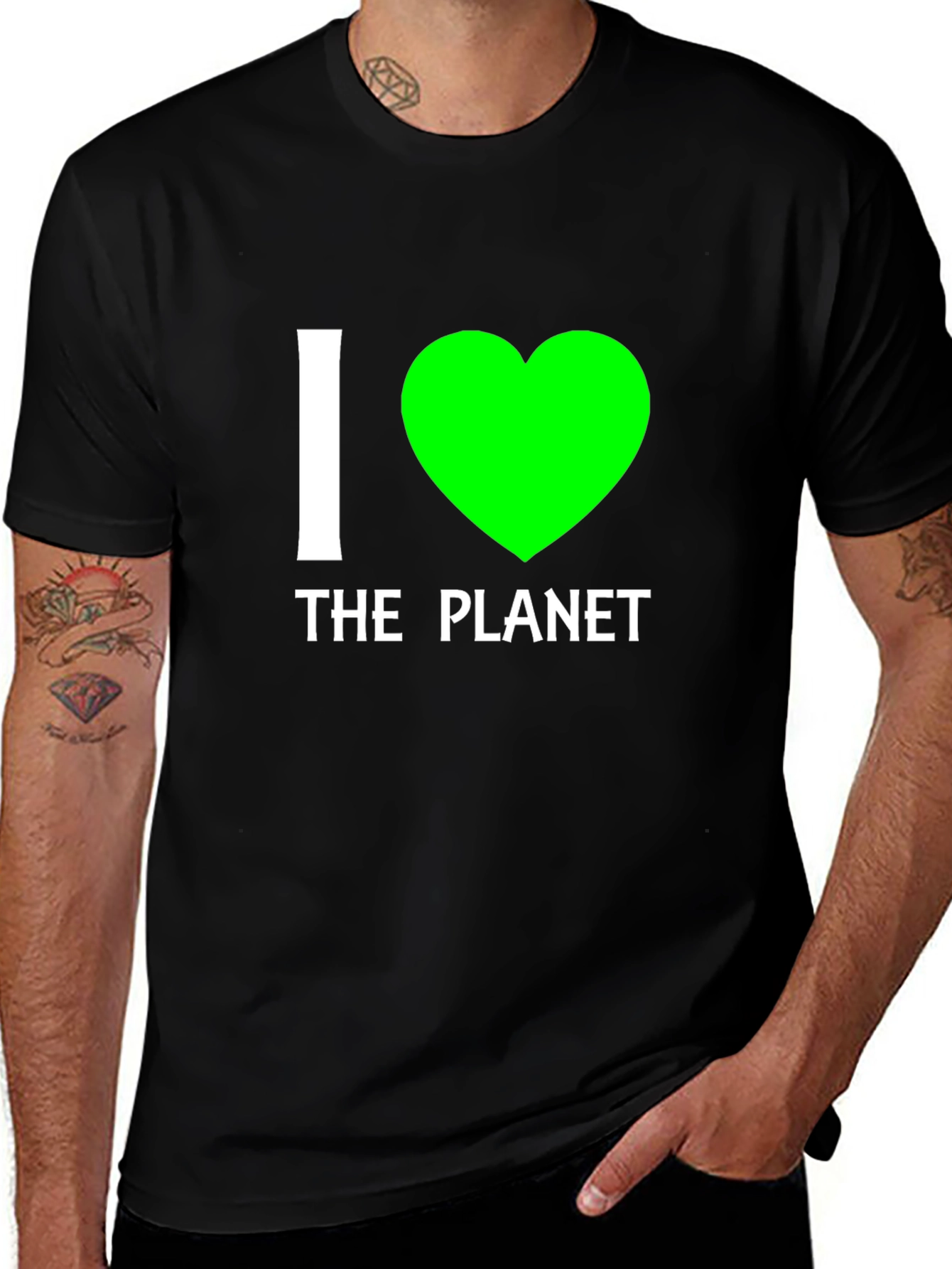 I Heart The Planet T-Shirt - Eco-Friendly Design