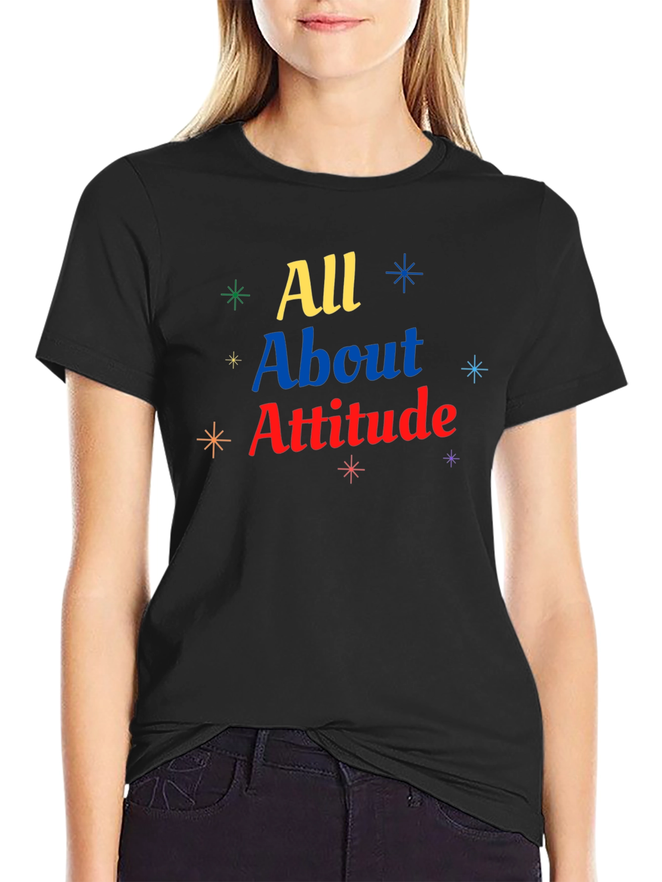 All About Attitude Graphic Tee - Trendy Style