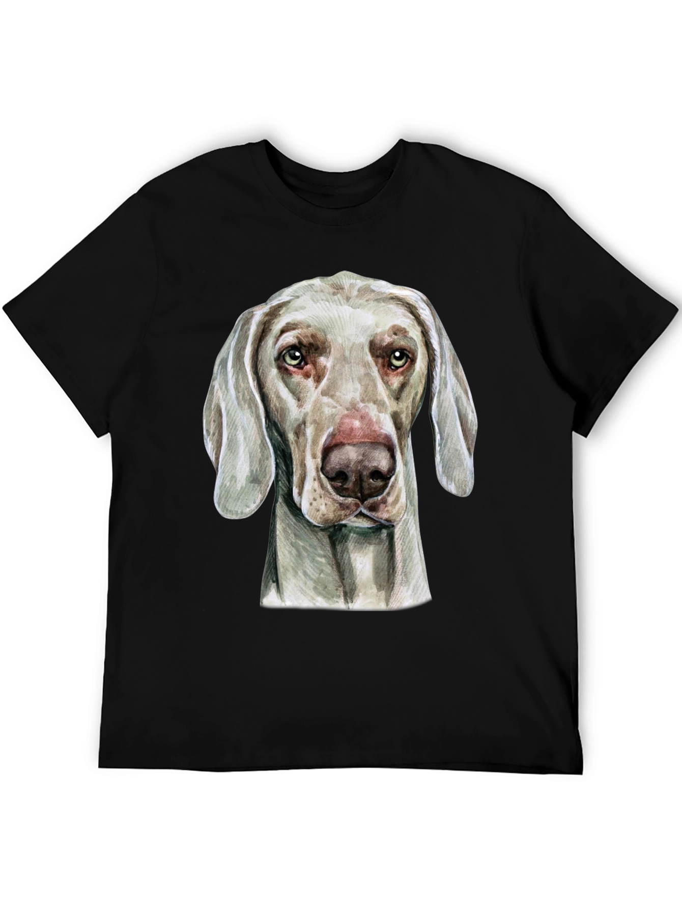 Weimaraner Dog Graphic T-Shirt - Unisex Black Tee