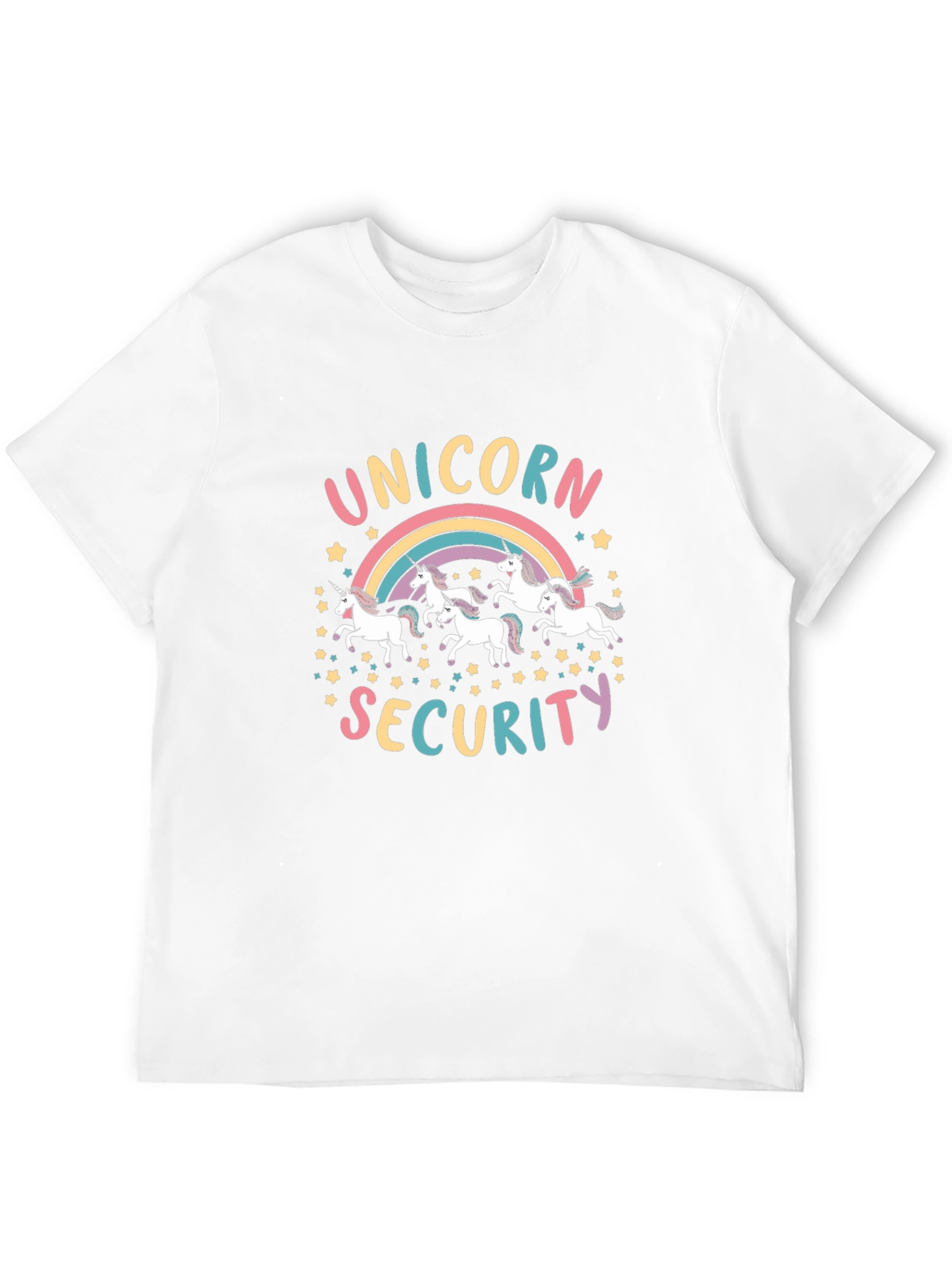 Unicorn Security Graphic T-Shirt - Black