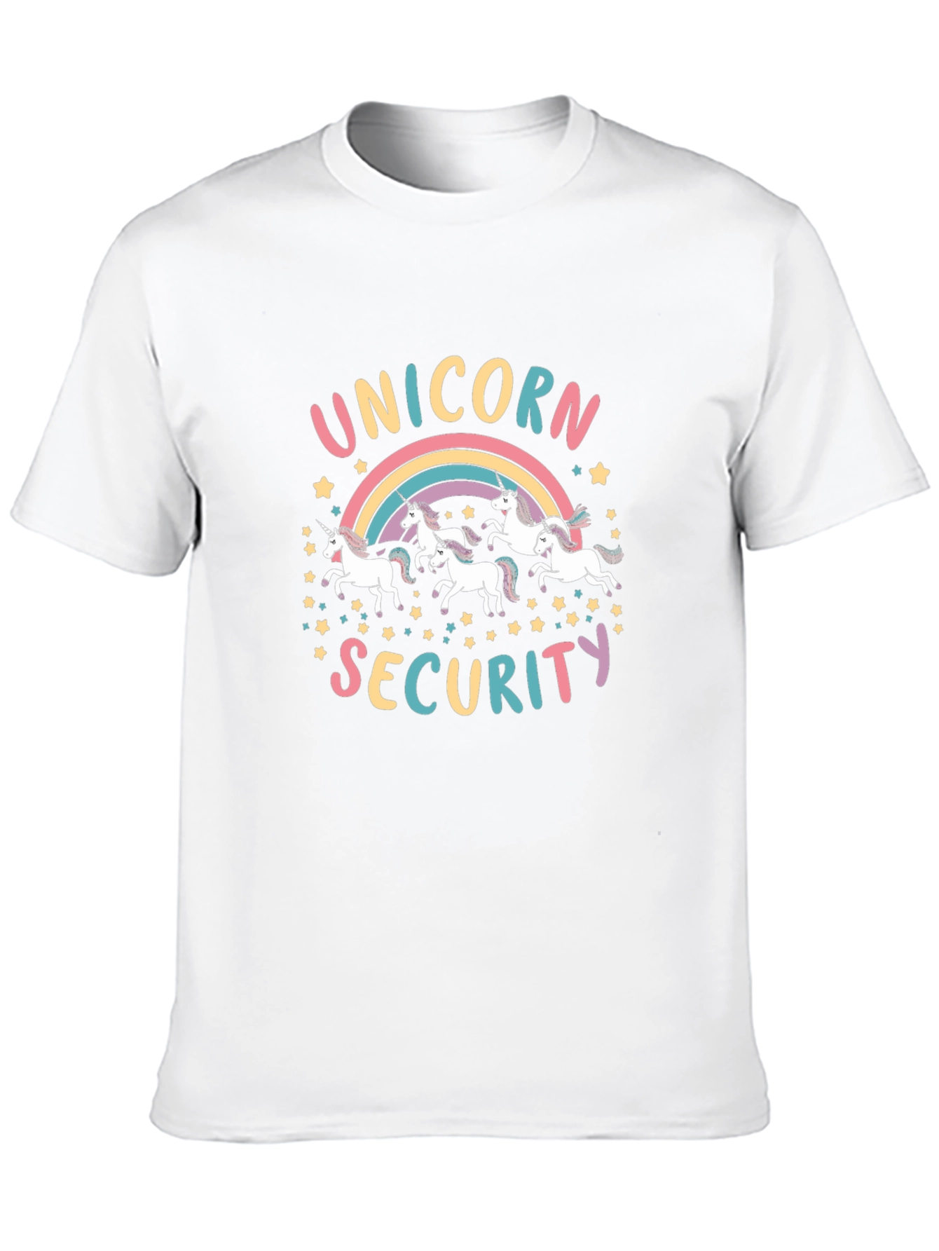 Unicorn Security Graphic T-Shirt - Black